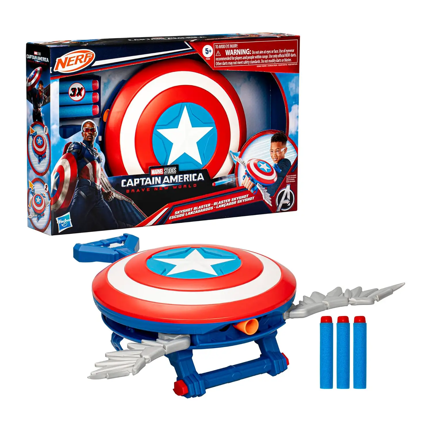Captain America Nwo Scudo Nerf Roleplay - action figures ed accessori