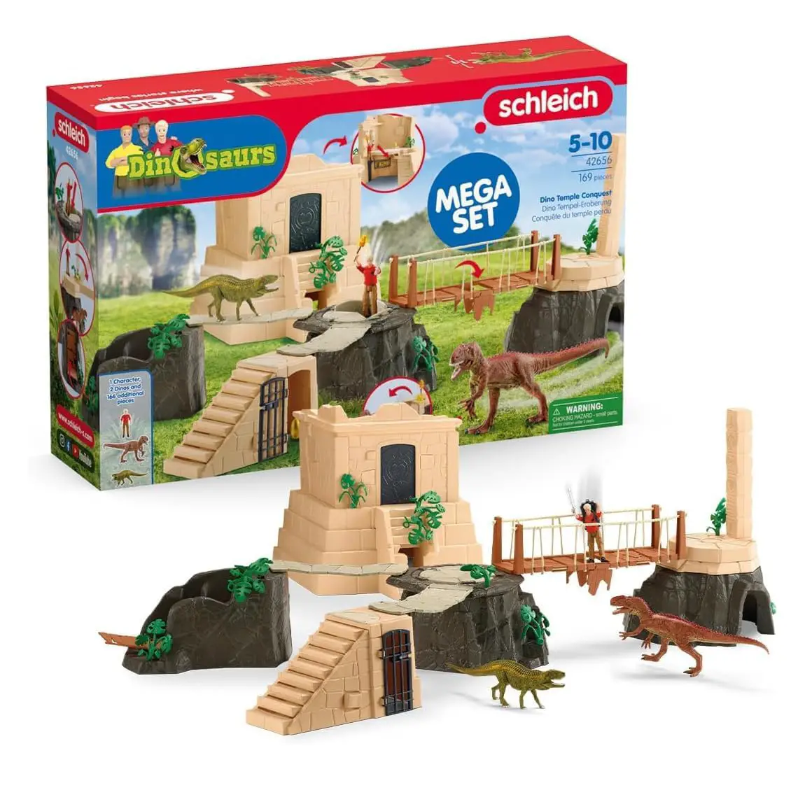 Schleich Dinosaurs Mega Set Conquista del Tempio del Dinosauro - Animali