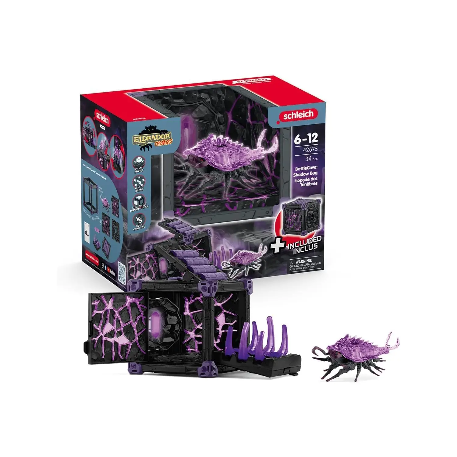Schleich Eldrador Creatures BattleCave Isopode Ombra - Animali