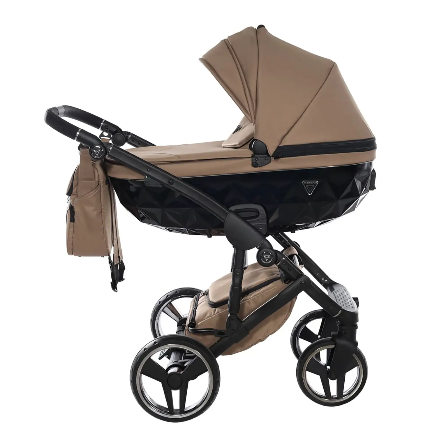 Trio Junama Diamond Basic V3 3 In 1 Beige Telaio Nero - trio e modulari