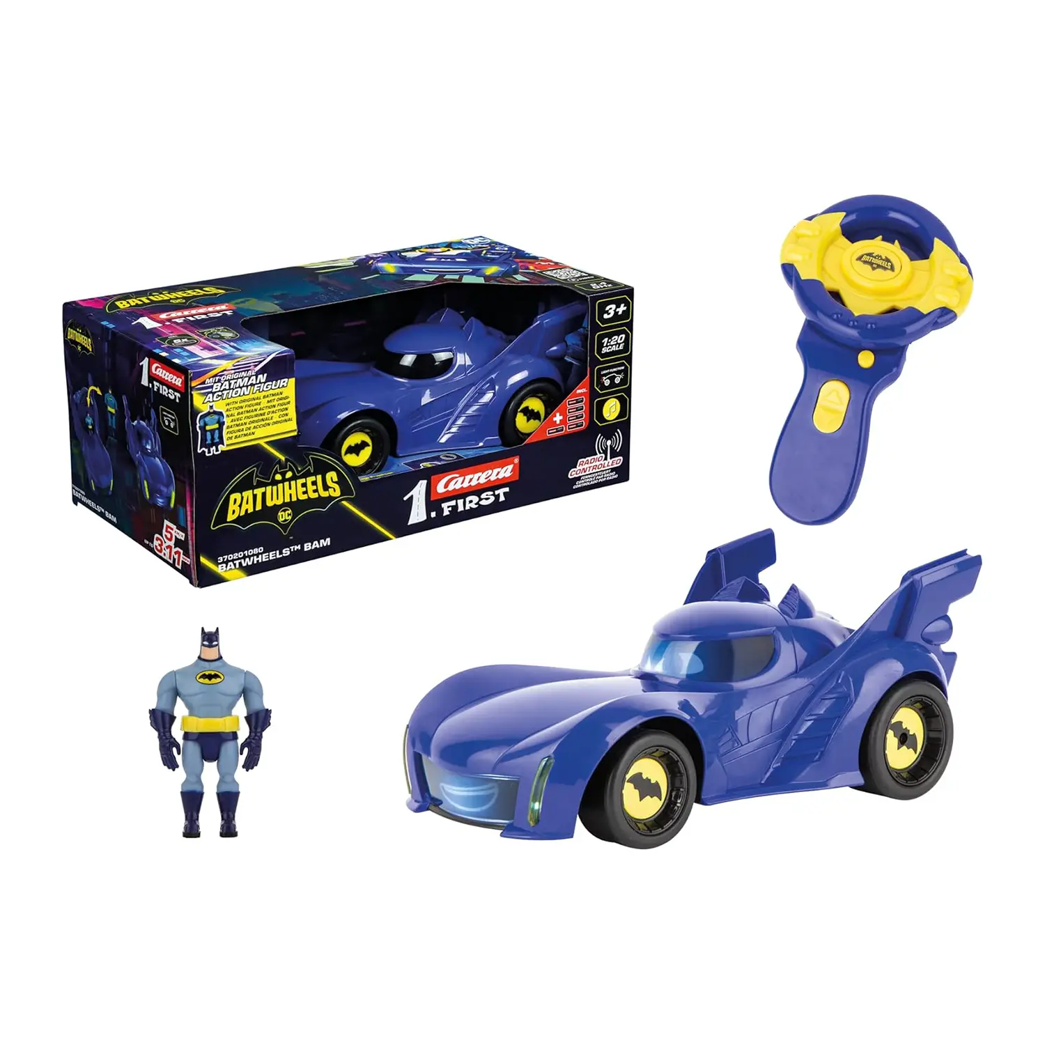 Auto con Radiocomando Batwheels - Bam Carrera First - radiocomandi