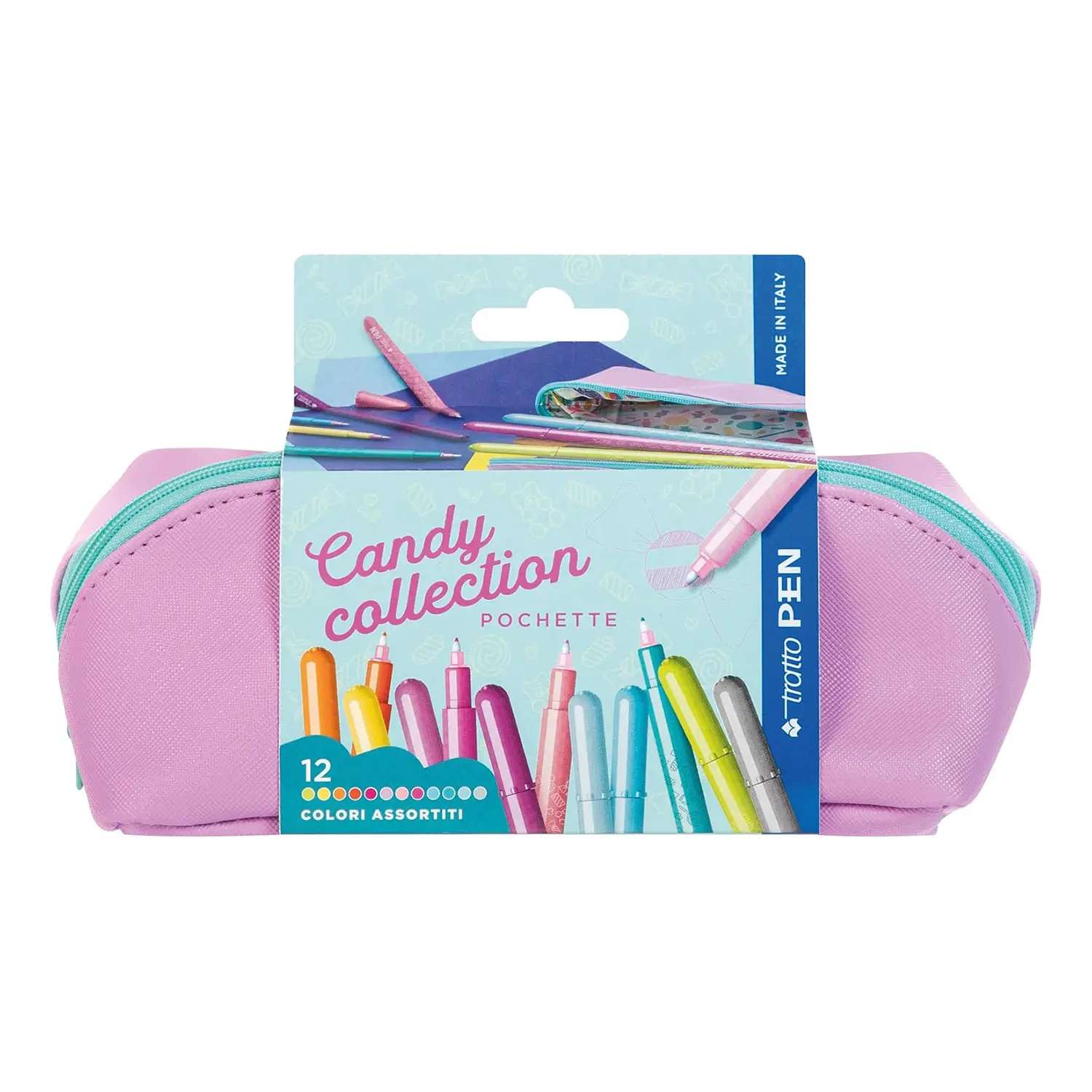 Pochette Tratto Pen Candy Collection 12 Pz - penne pennarelli ufficio