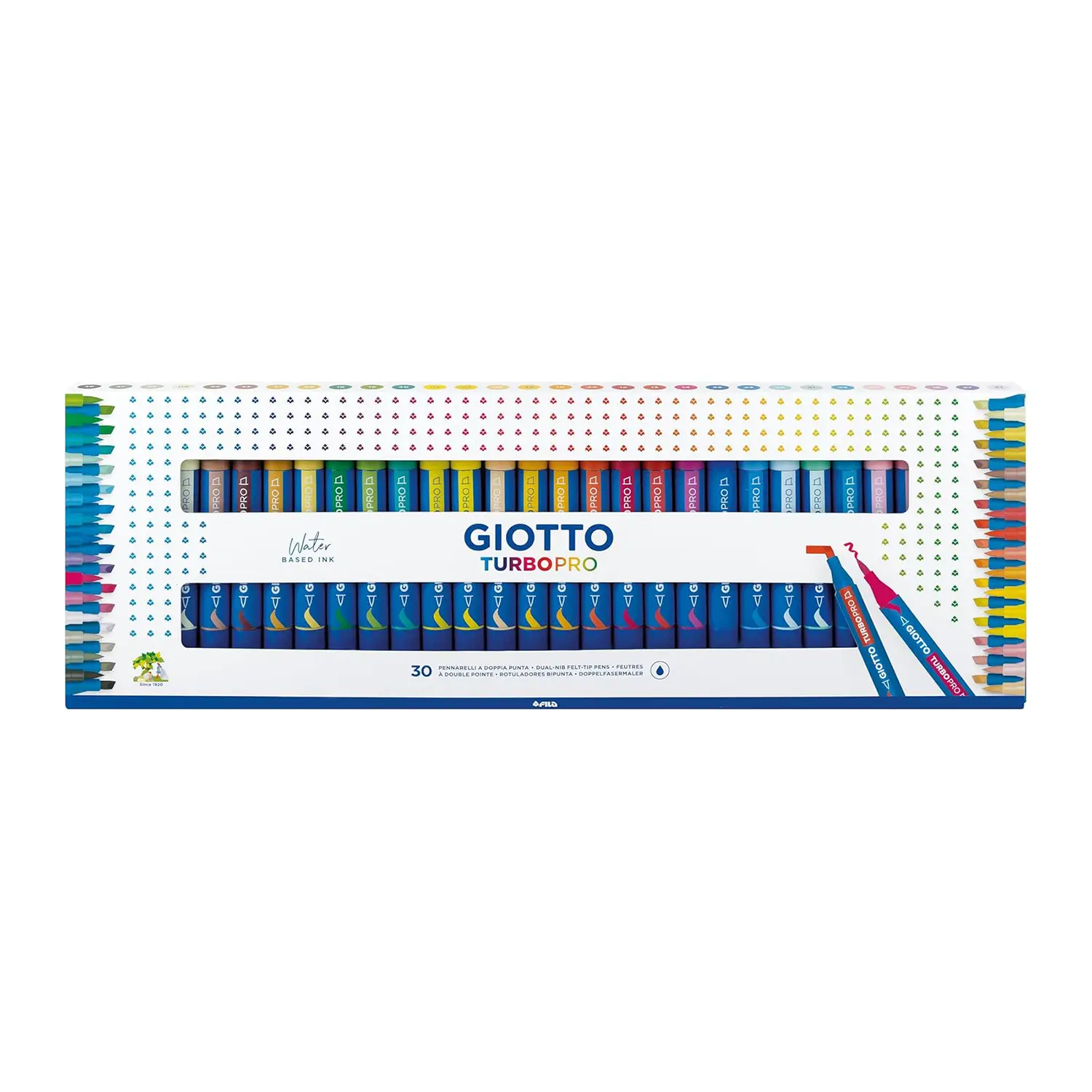 Astuccio Giotto Turbo Pro 30 Pz Pennarello Doppia Punta - Pennarelli