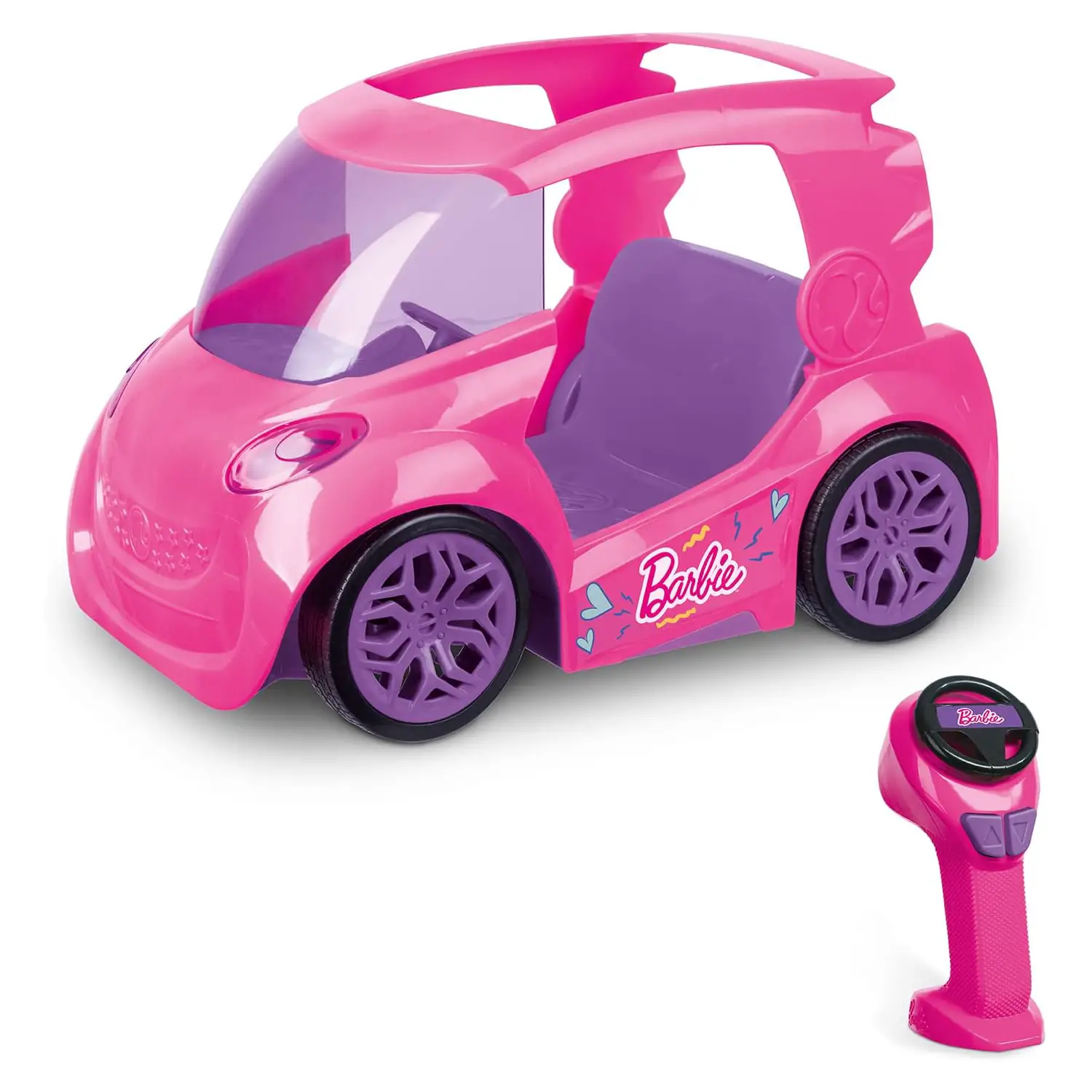 Auto Radiocomandata Barbie City Car 2.4 Ghz, 2 Posti - radiocomandi