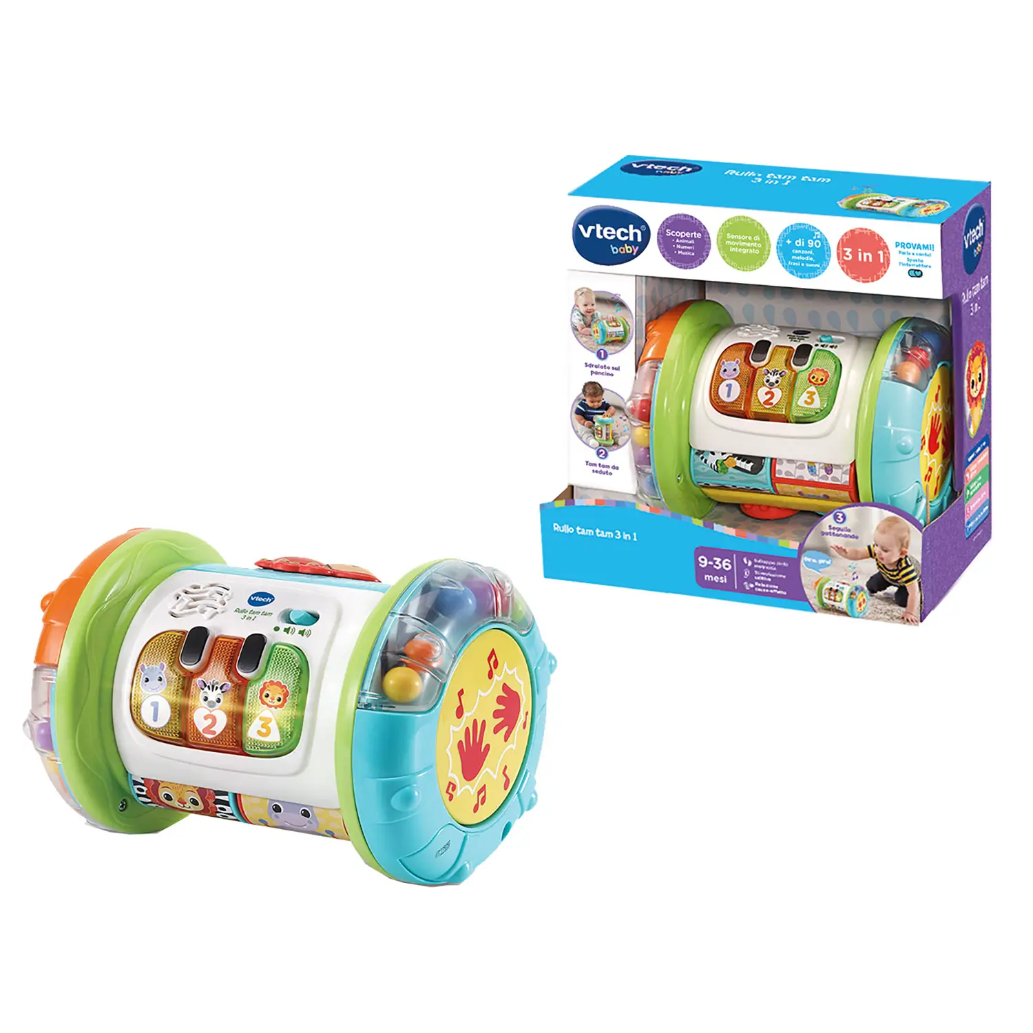 Rullo Tam Tam - 3 in 1: Cresce con il Bambino - Primi giochi
