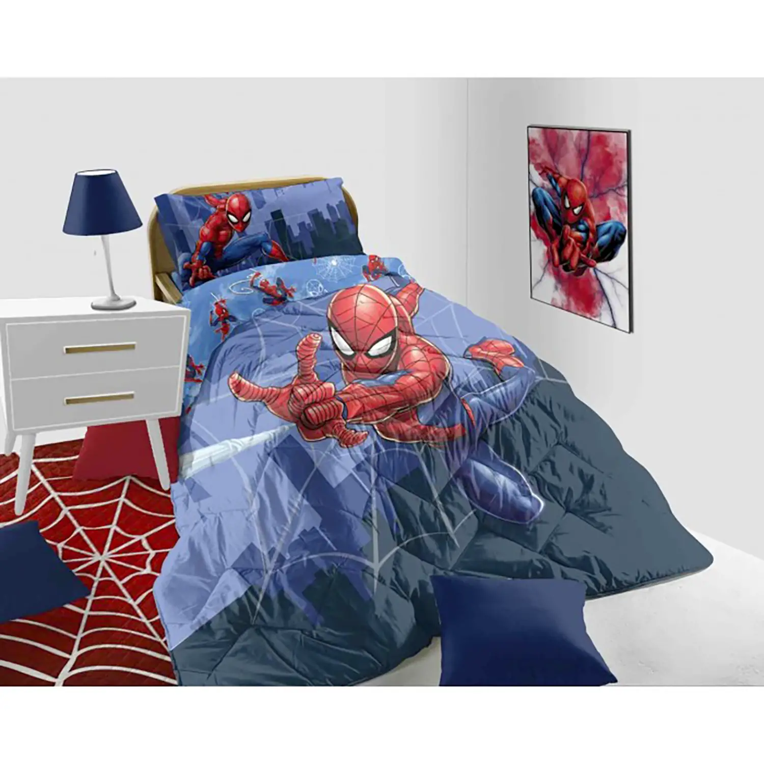 Trapunta 1 Piazza Piazzata Spiderman - biancheria casa