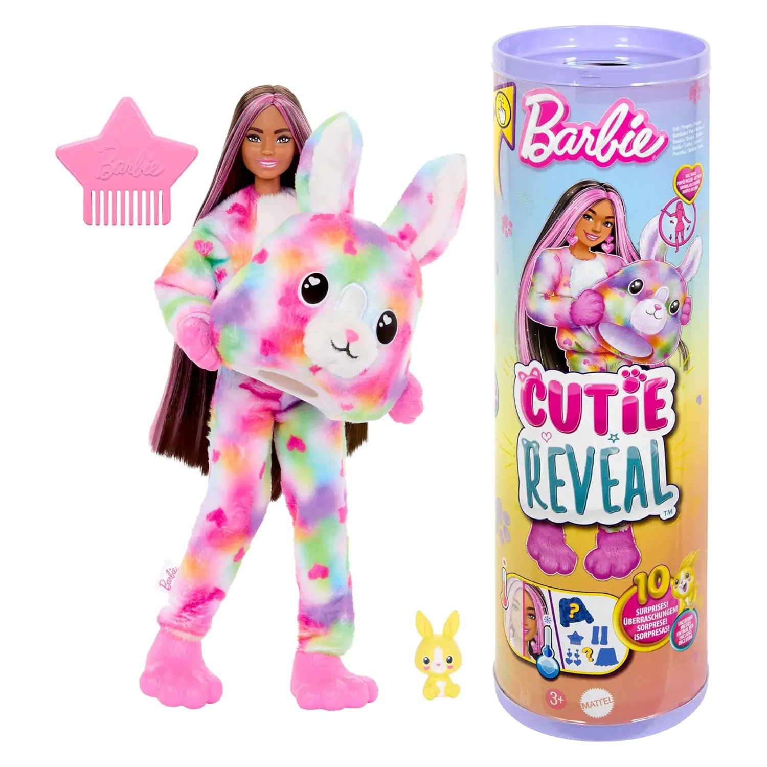 Barbie - Cutie Reveal Serie Color Dream Costume Coniglio - collezionabili bambina