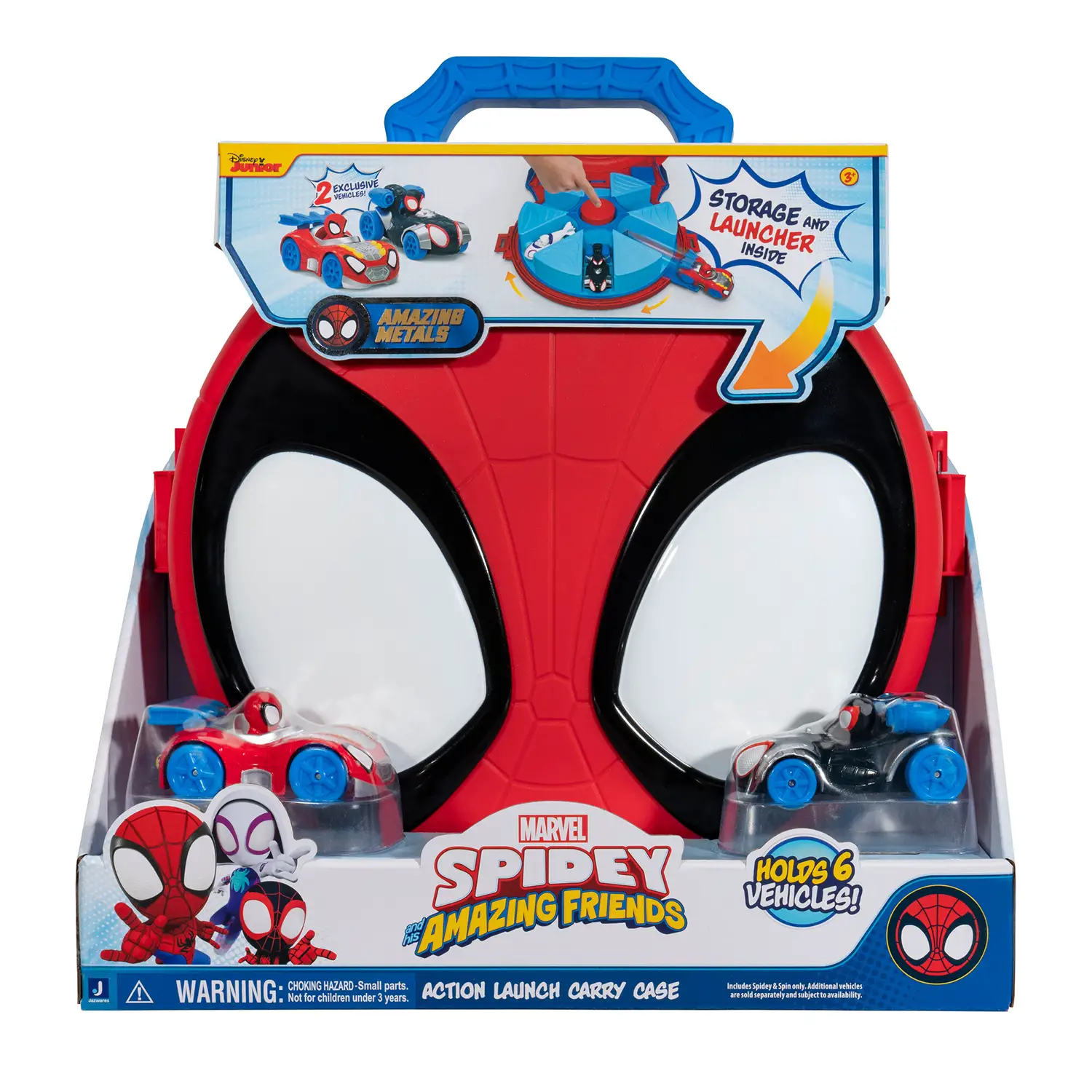 Spidey Valigetta Lancia Veicoli con 2 Veicoli Die Cast - action figures ed accessori