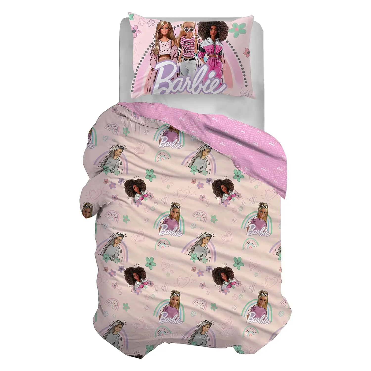 Copripiumino Parure 1 Piazza Barbie - biancheria casa
