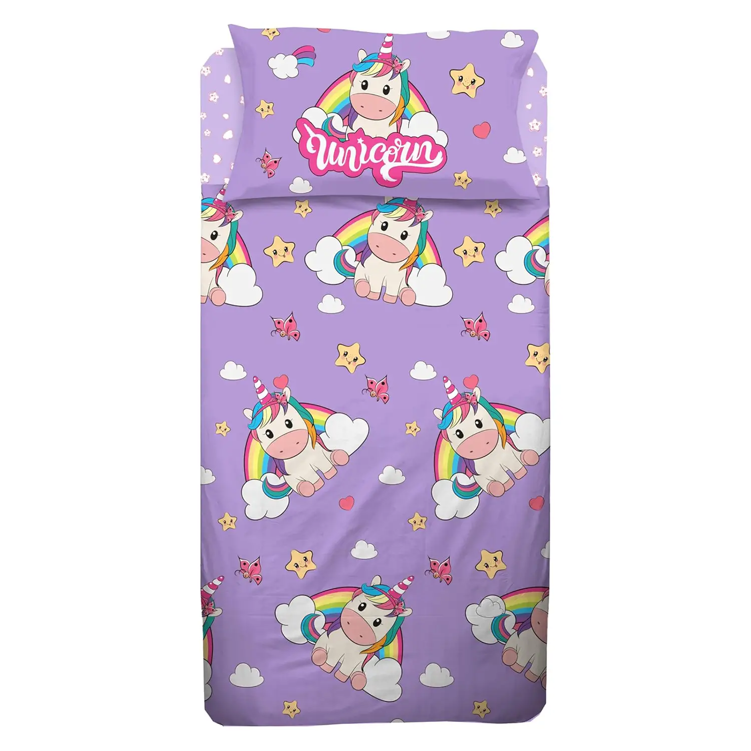 Completo 1 Piazza Unicorno Lilla Arcobaleno -