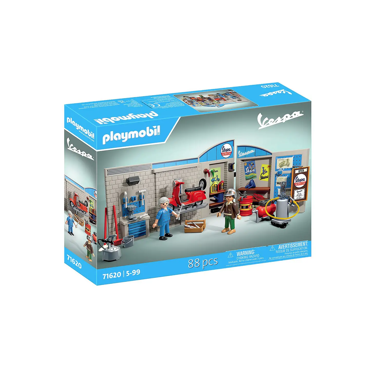 Garage Vespa Anni '60 Playmobil Vespa - playmobil