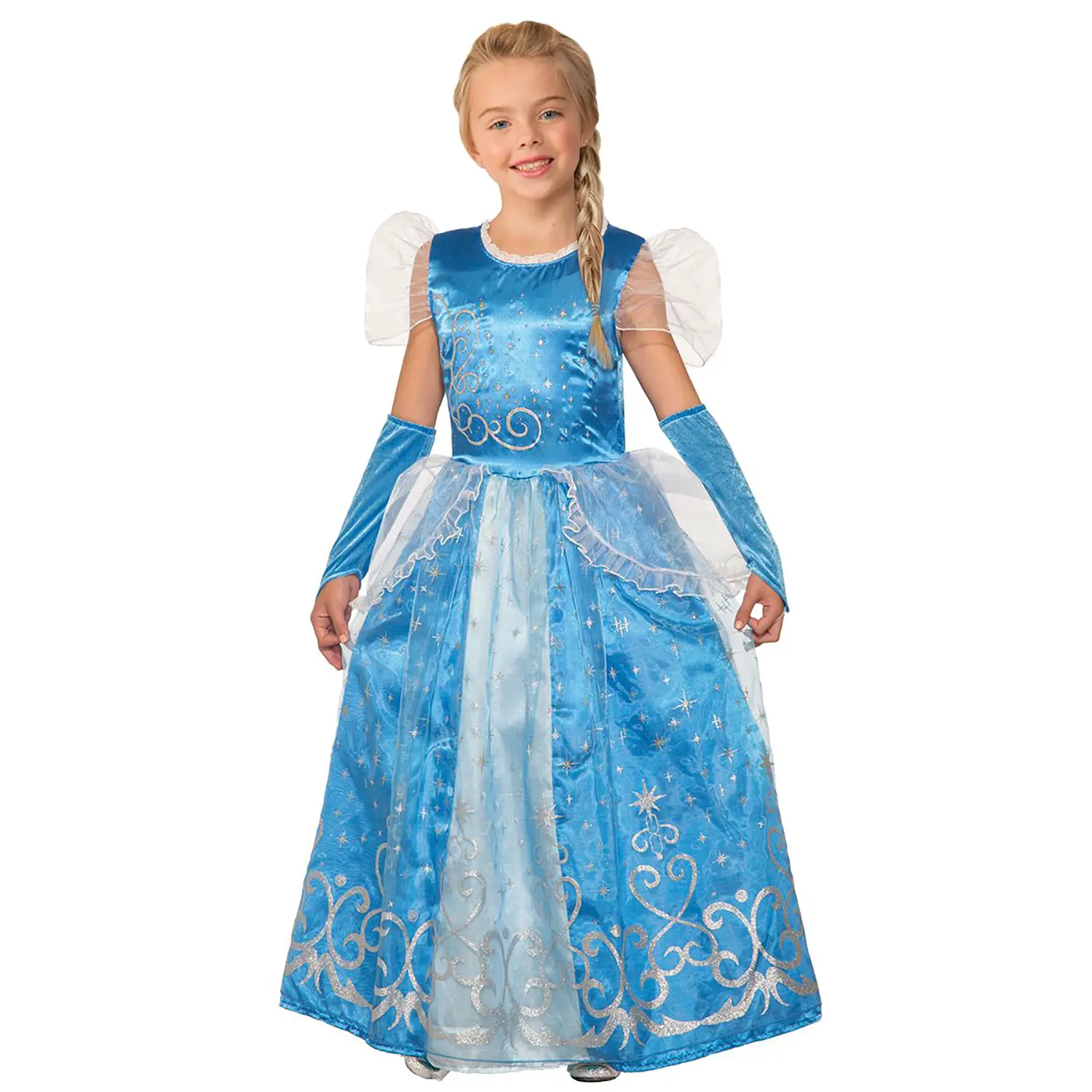 Costume Principessa delle Nevi per Bambine - Taglia S - 7/8 Anni - abiti bambino e bambina
