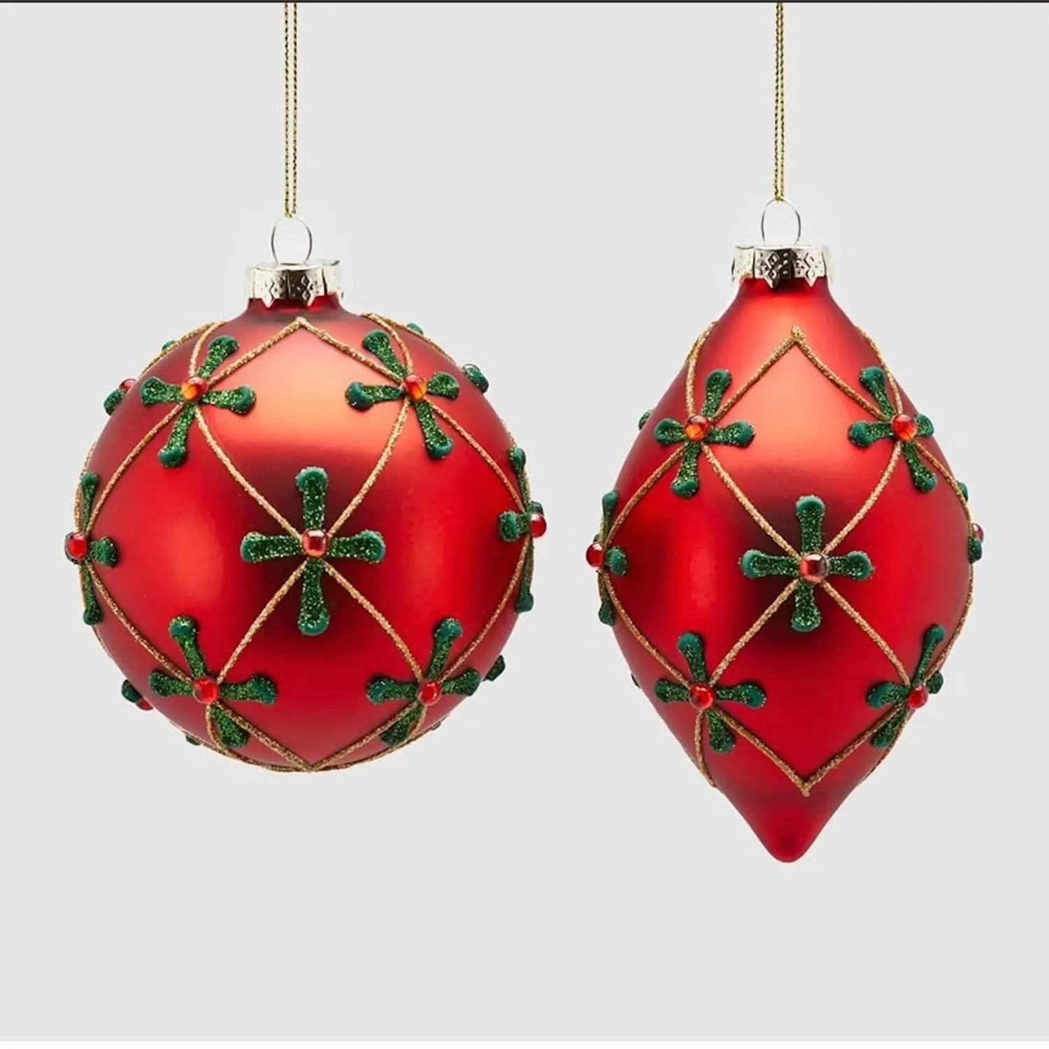 Pallina Rossa Decoro Albero Natale Assortita - addobbi albero