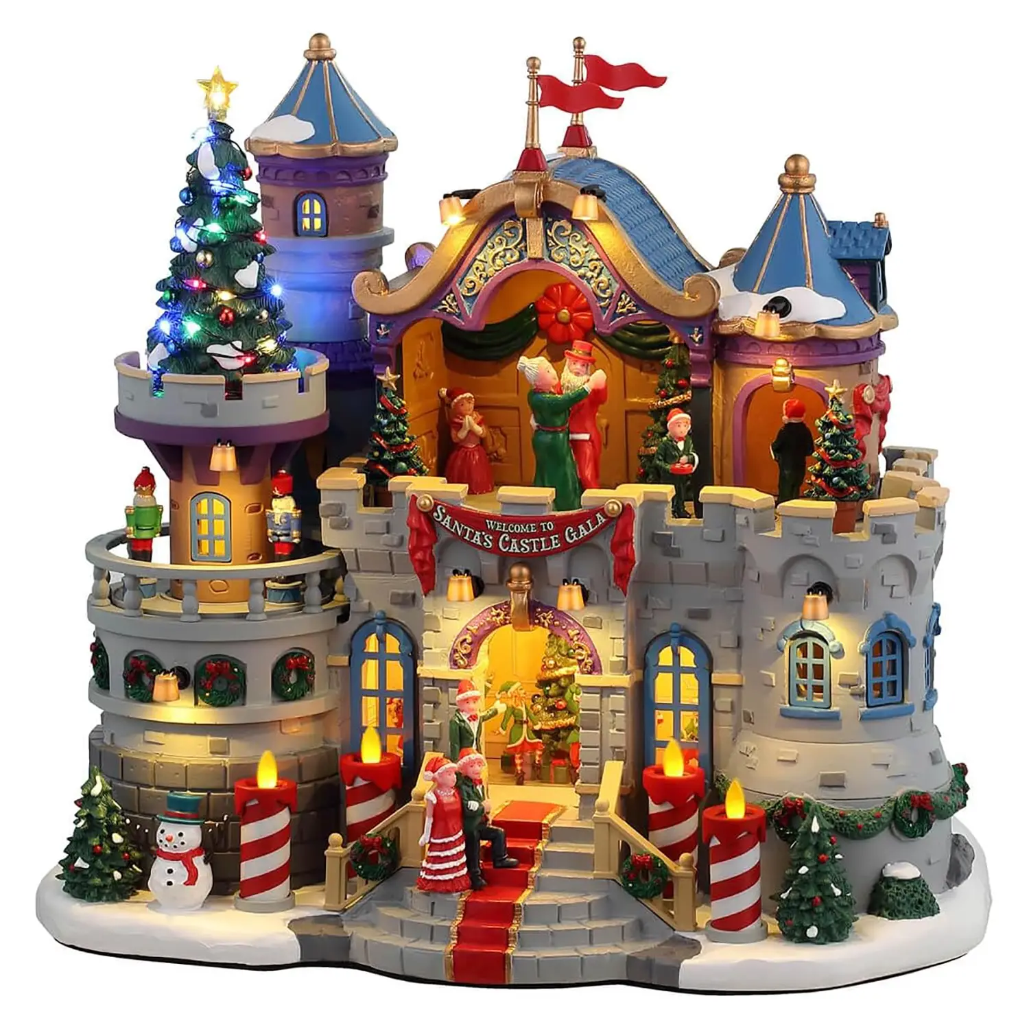 Lemax Santa’s Castle Gala 45270 – Castello di Babbo Natale Animato con Luci e Musica - scene e villaggi