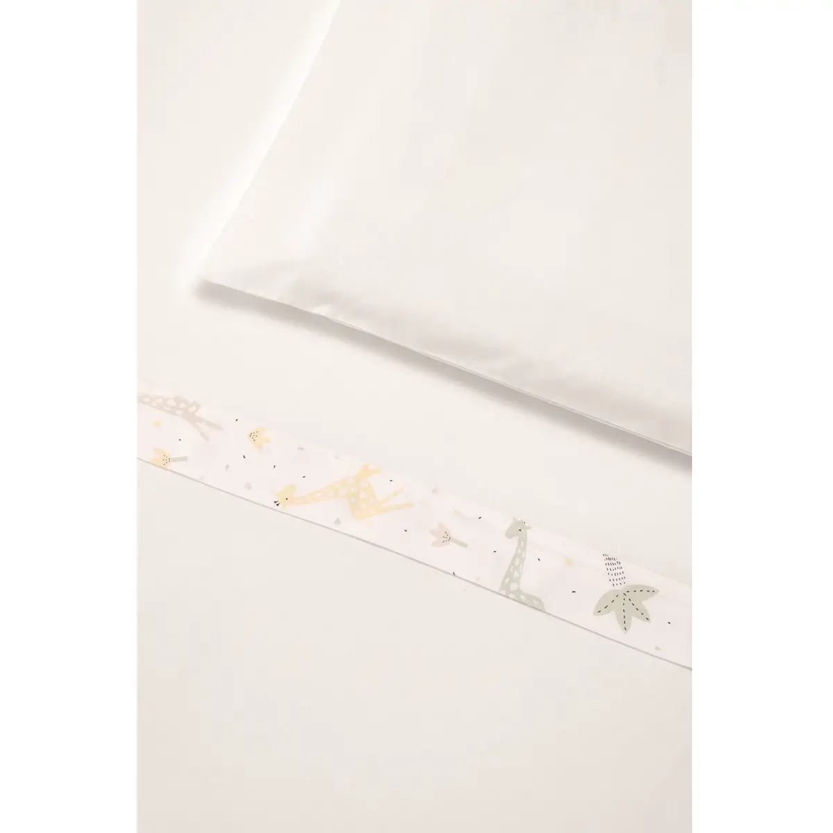 Evolution Set Lenzuolo Culla 3 Pezzi Giraffe Bianco - lenzuolini