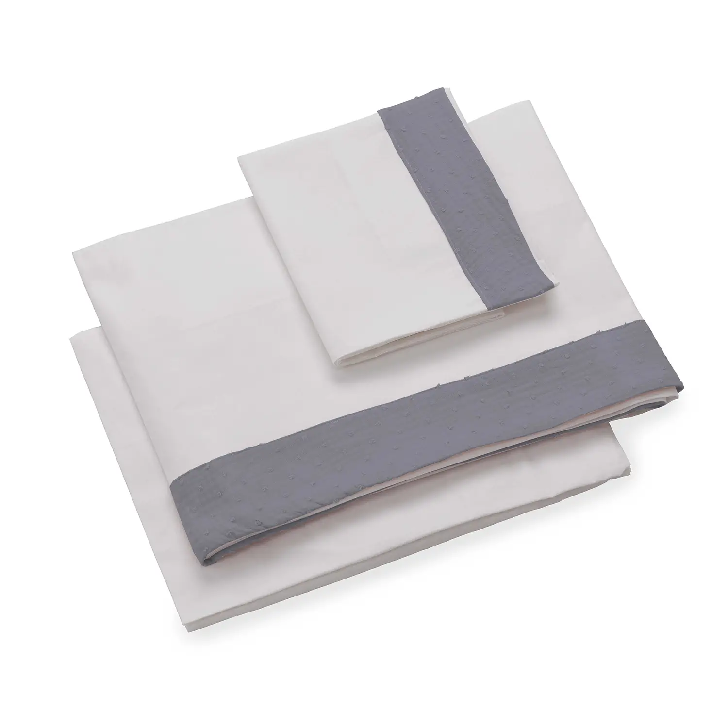 Infinito Set Lenzuola Lettino 3 Pezzi Plumetì Grigio Italbaby - lenzuolini