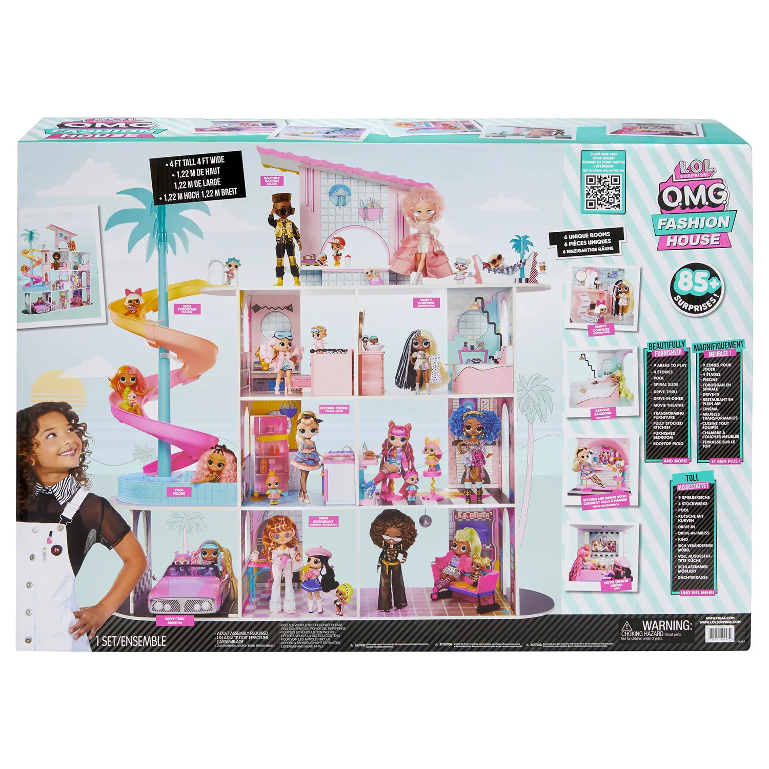 L.O.L. Surprise! OMG Fashion House casa per le bambole - collezionabili bambina