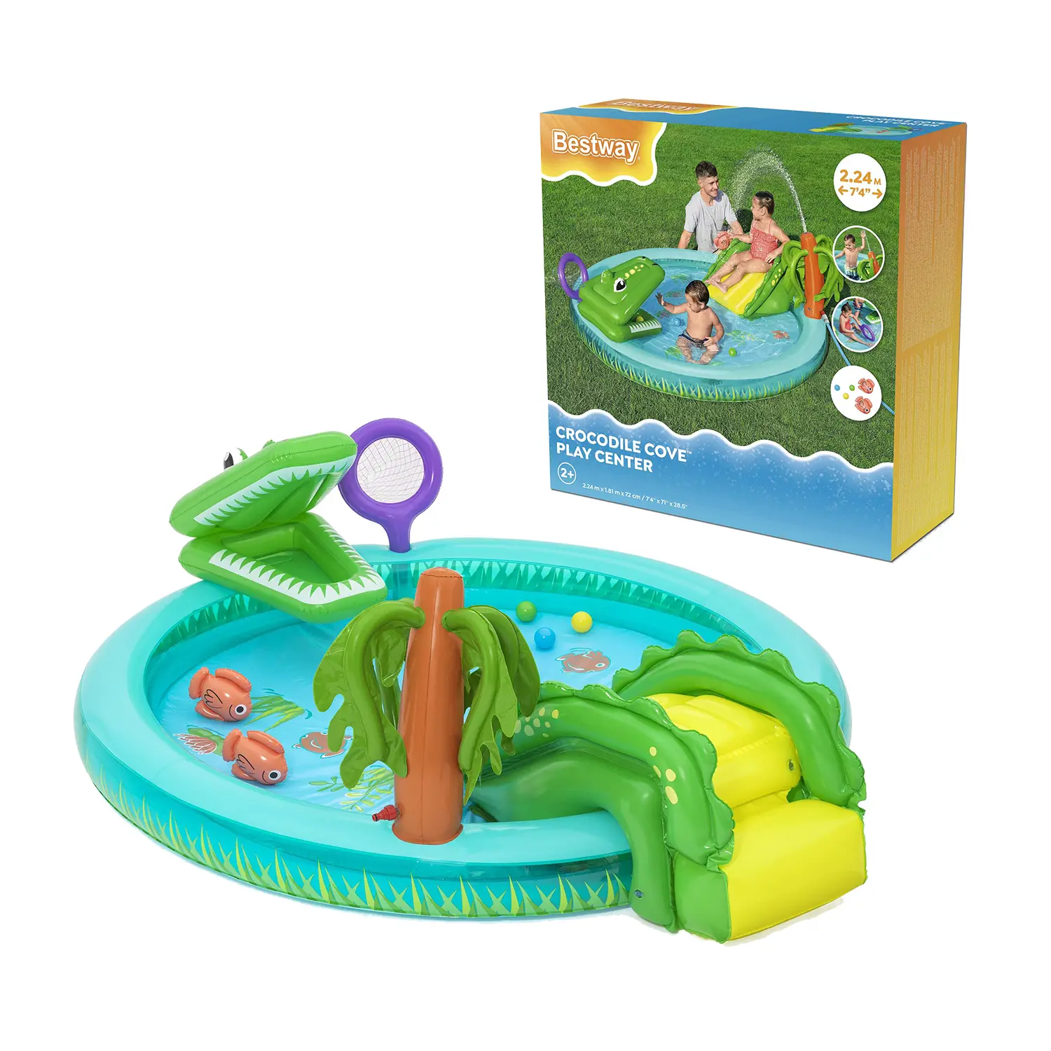 Play Center Crocodile Cove 2.24m x 1.81m x 72cm - estivo mare
