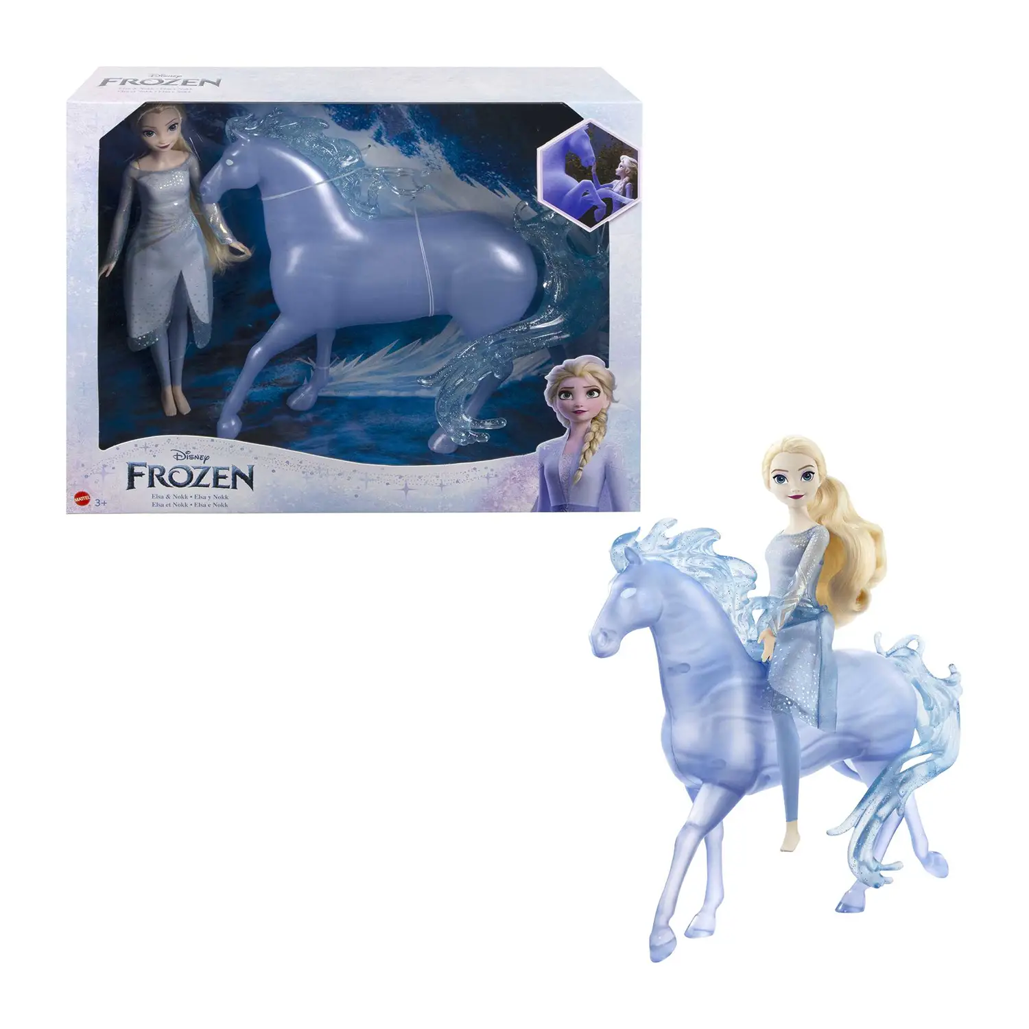 Mattel Disney Frozen - Elsa e Nokk, Ispirati a Frozen 2, 3+ Anni - collezionabili bambina