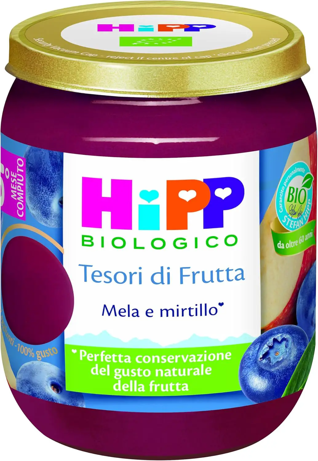 Omogeneizzato Tesori di Frutta Mela e Mirtillo 160 Gr - omogeneizzati