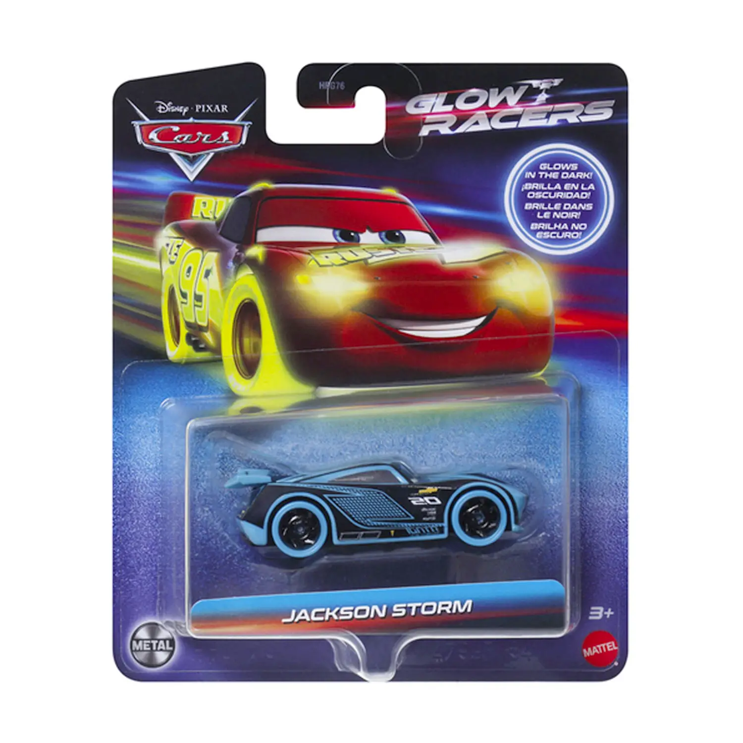 Disney Pixar Cars Glow Racers - Jackson Storm - modellini