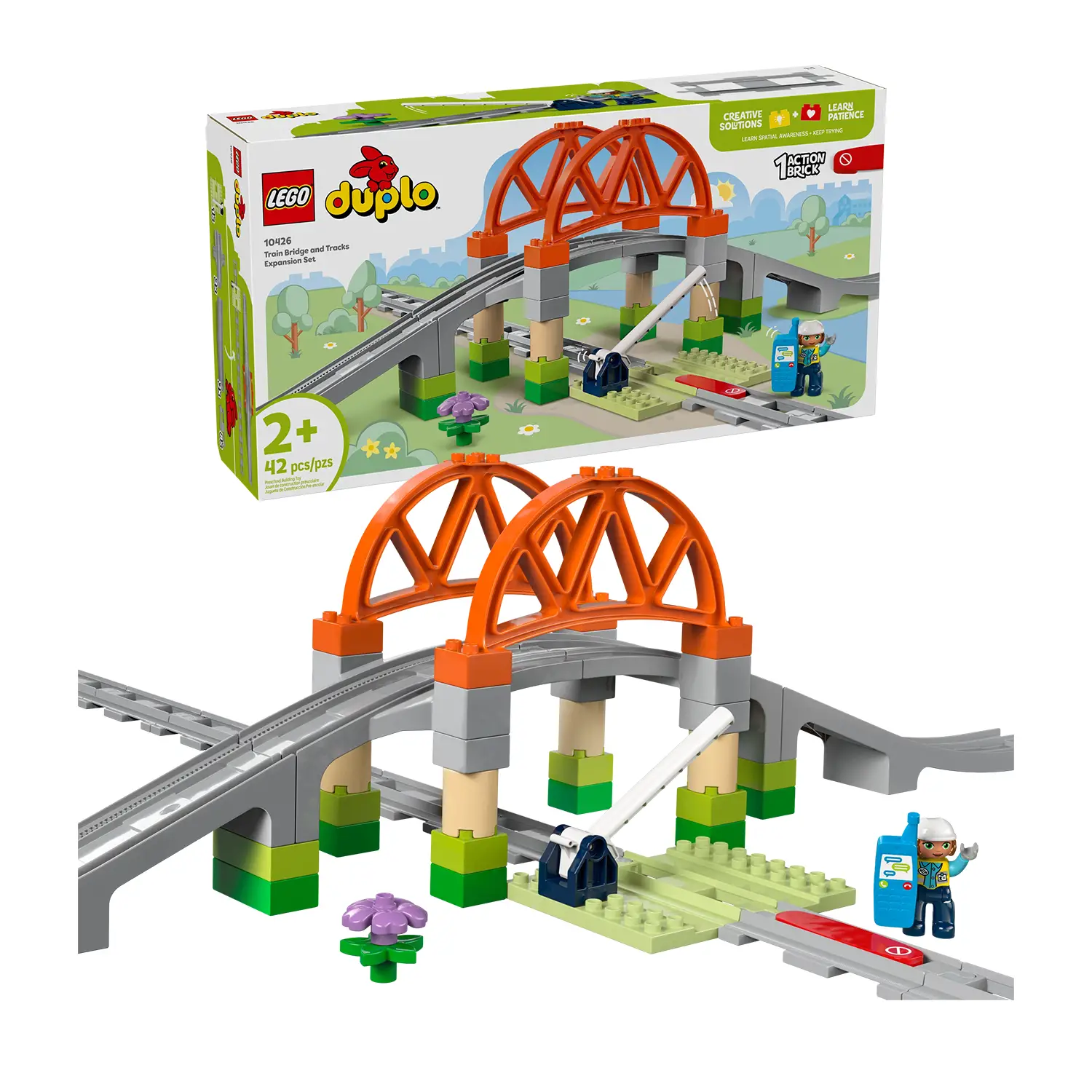 Lego Duplo - Pack di Espansione Ponte e Binari Ferroviari 10426 - Costruzioni in plastica