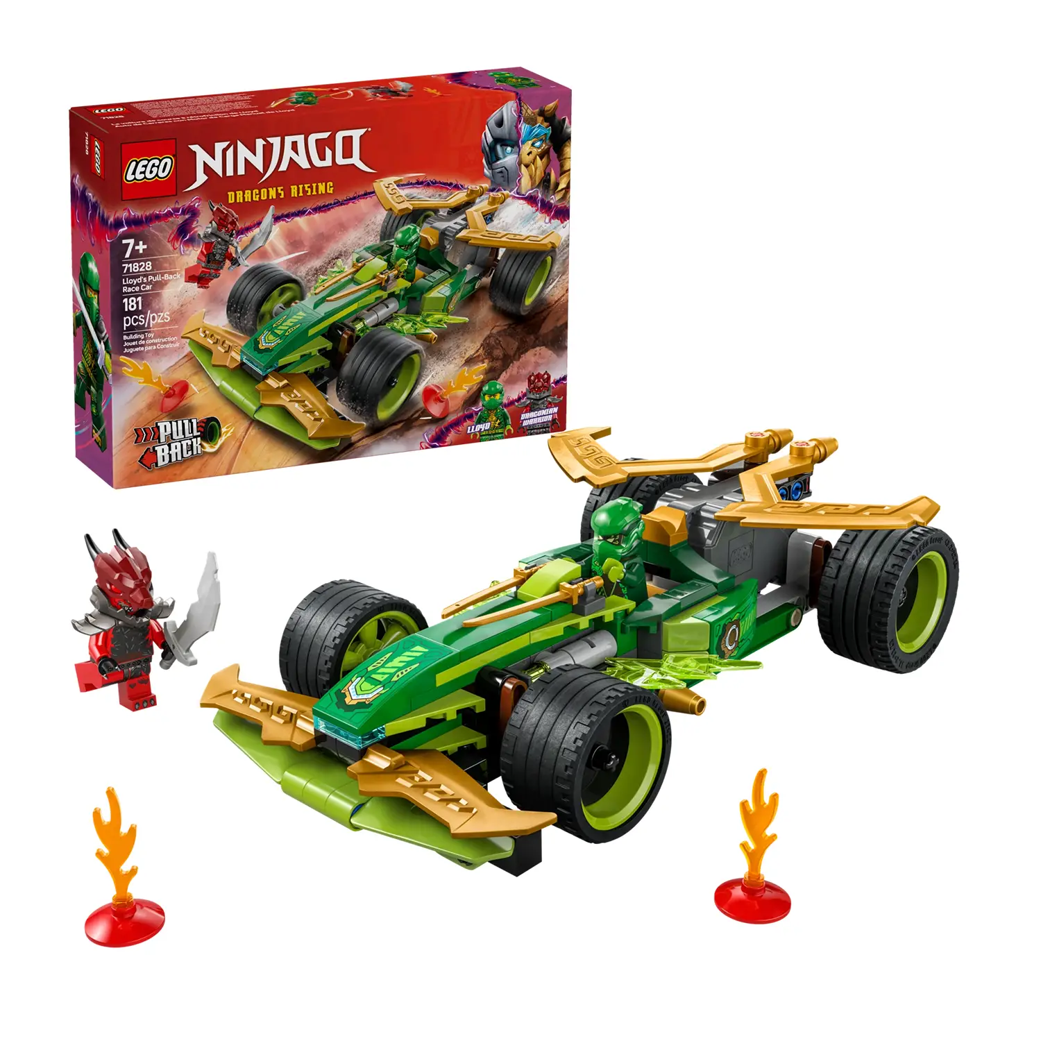 Lego Ninjago Racer Pull-back di Lloyd 71828 - lego