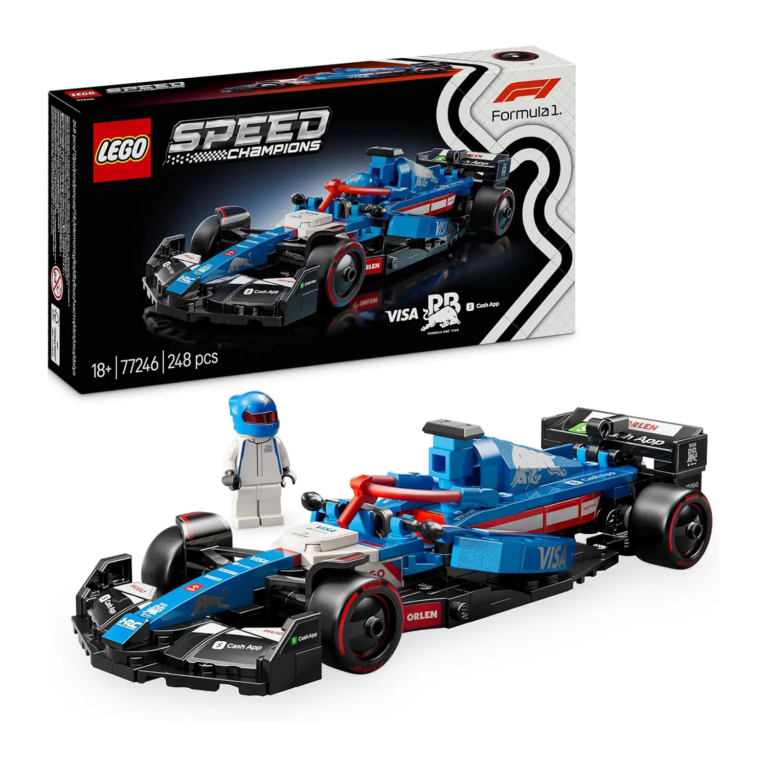 Lego Speed Champions - Auto da Corsa F1 Visa Cash App RB VCARB 01 77246 - lego