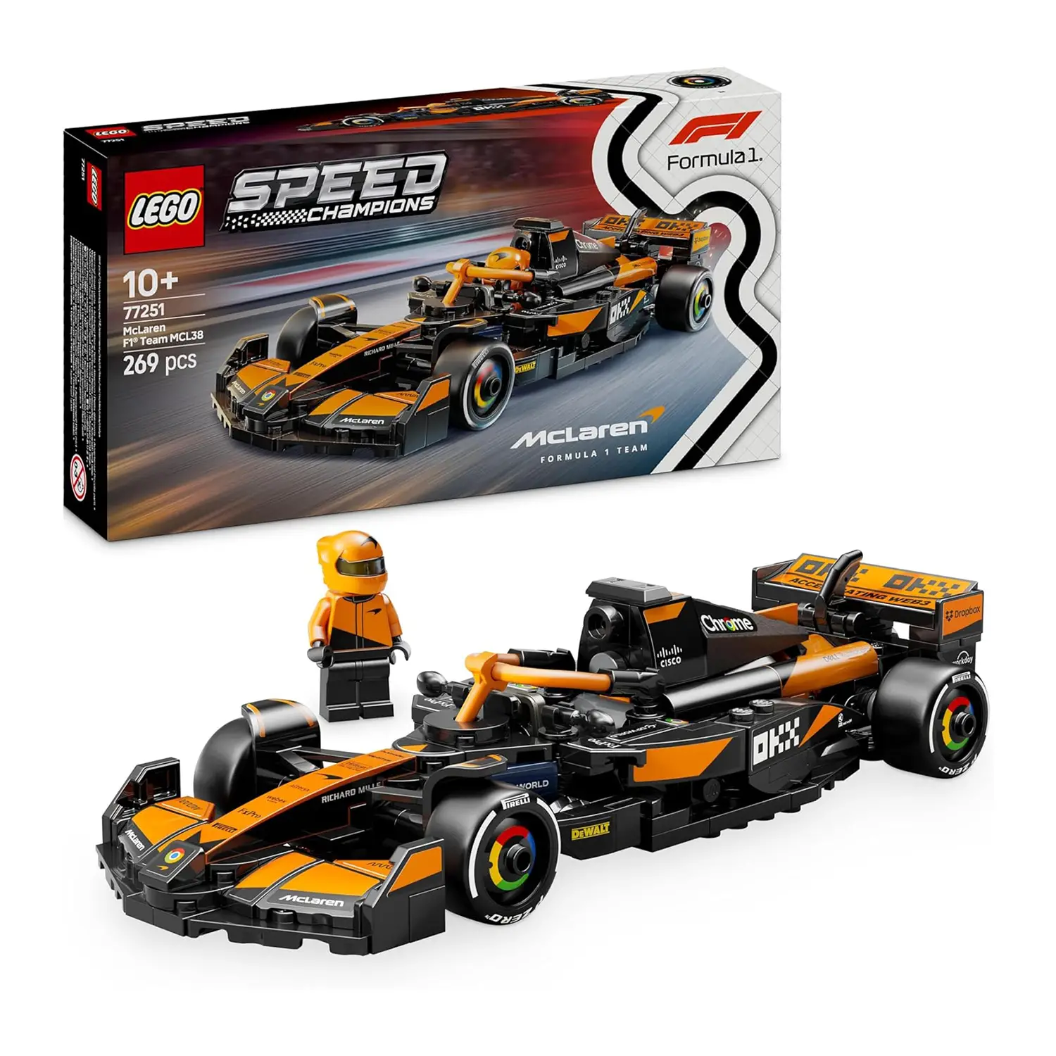 Lego Speed Champions Auto da Corsa Mclaren F1 Team Mcl38 77251 - lego