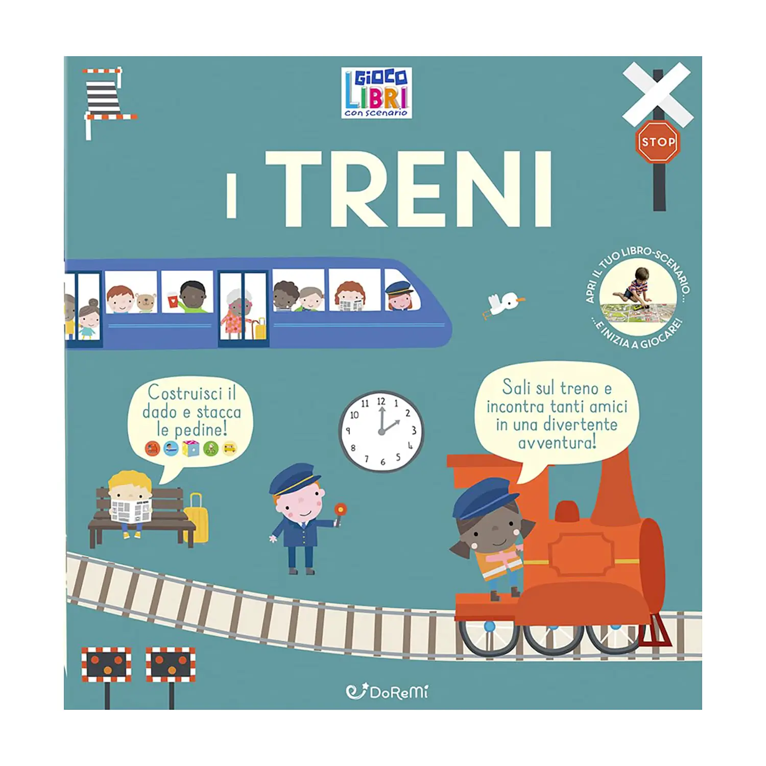 Giocolibri Con Scenario: I Treni - Prima biblioteca