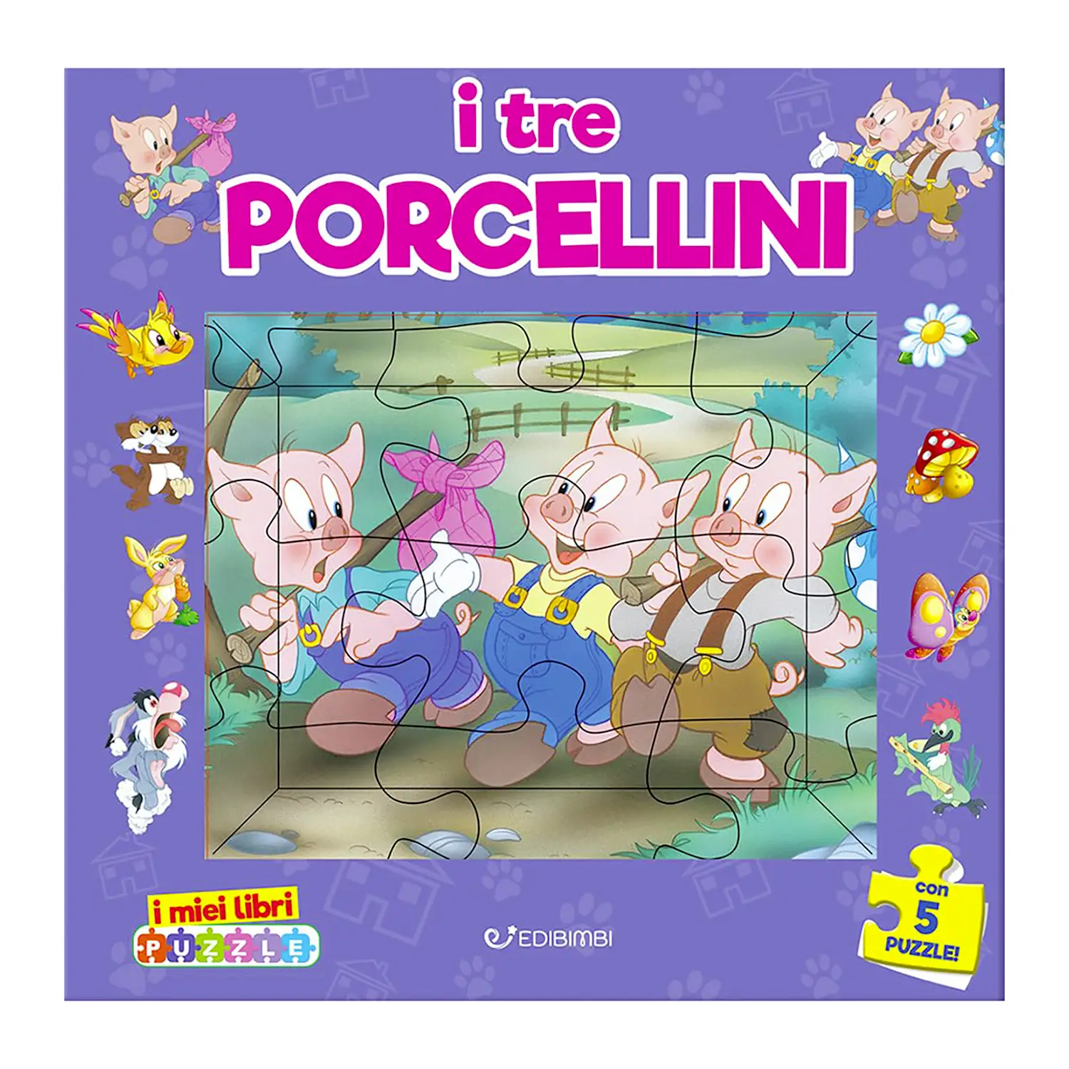 I Miei Libri Puzzle: I Tre Porcellini - Prima biblioteca