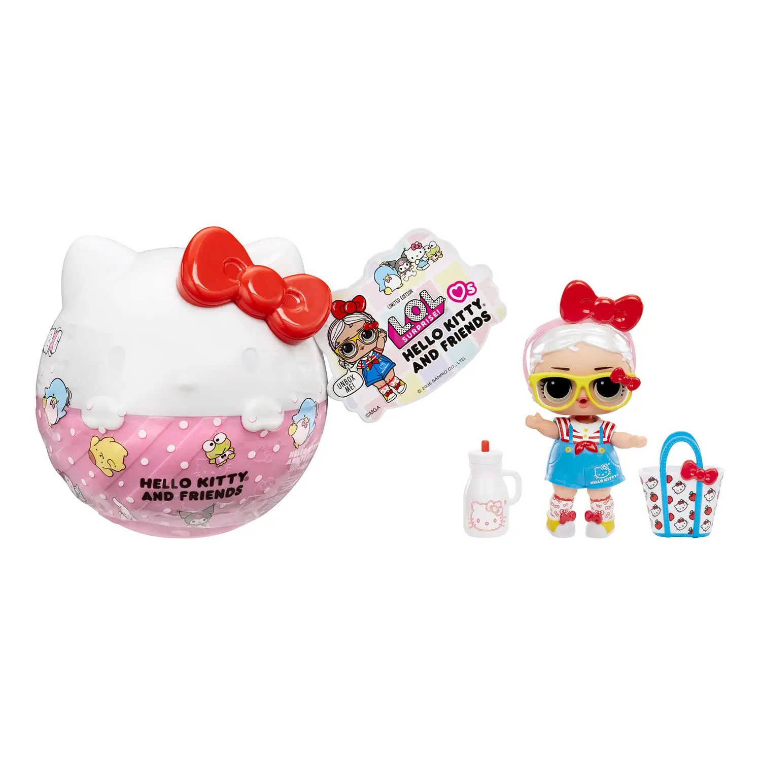L.O.L. Surprise Loves Hello Kitty & Friends -Bambola+7 Sorprese - collezionabili bambina