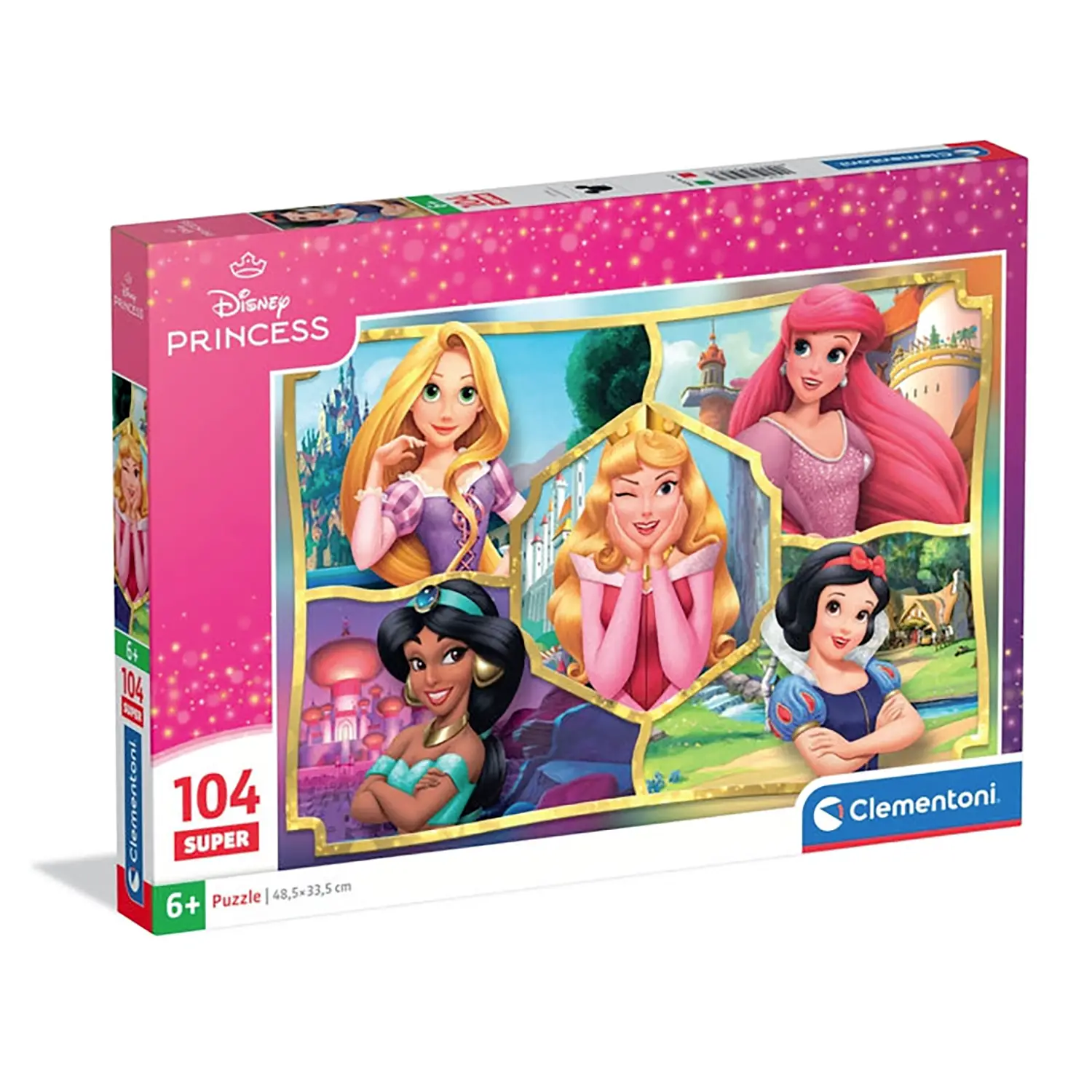 Puzzle 104 Pezzi Super Disney Princess - Puzzle in cartone