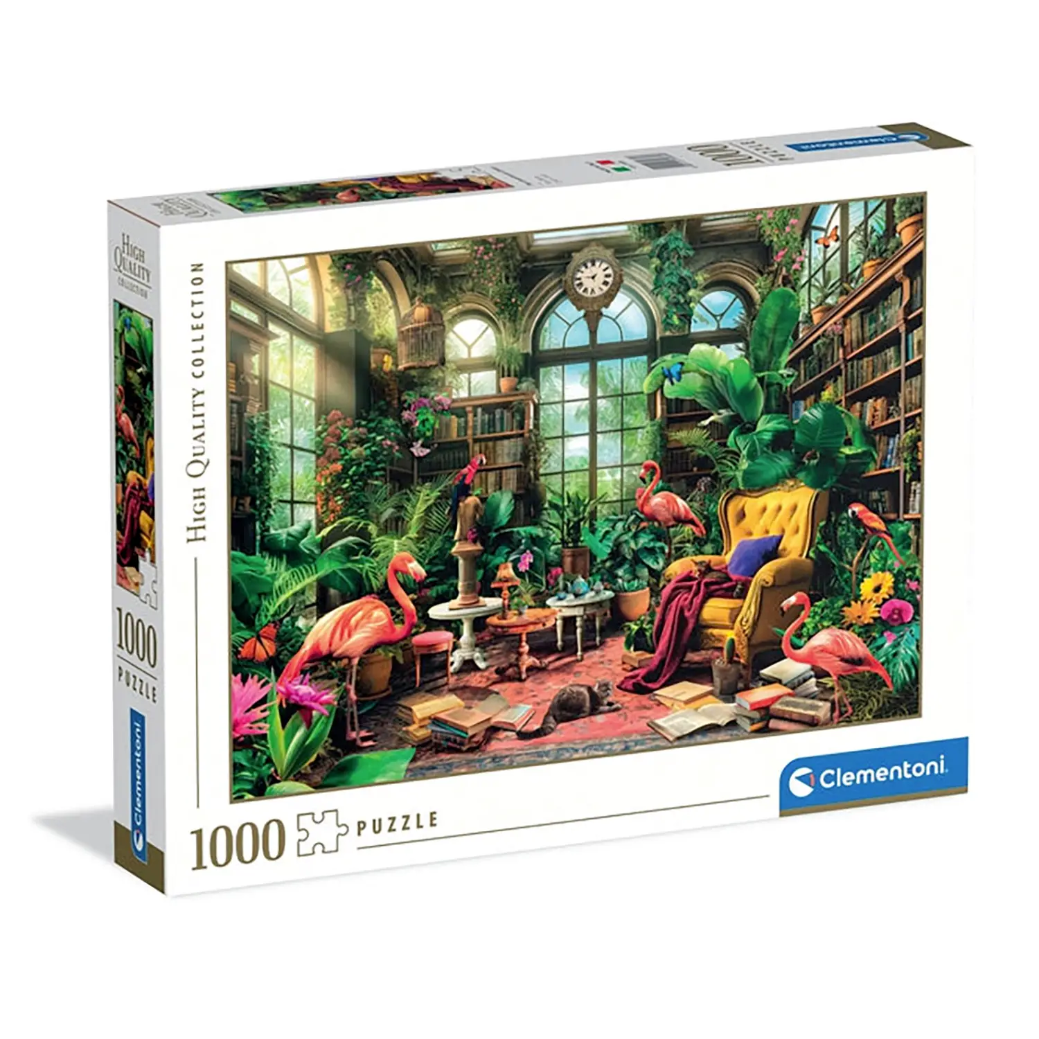 Puzzle 1000 Pezzi Hqc Libreria Nella Serra - puzzle adulti