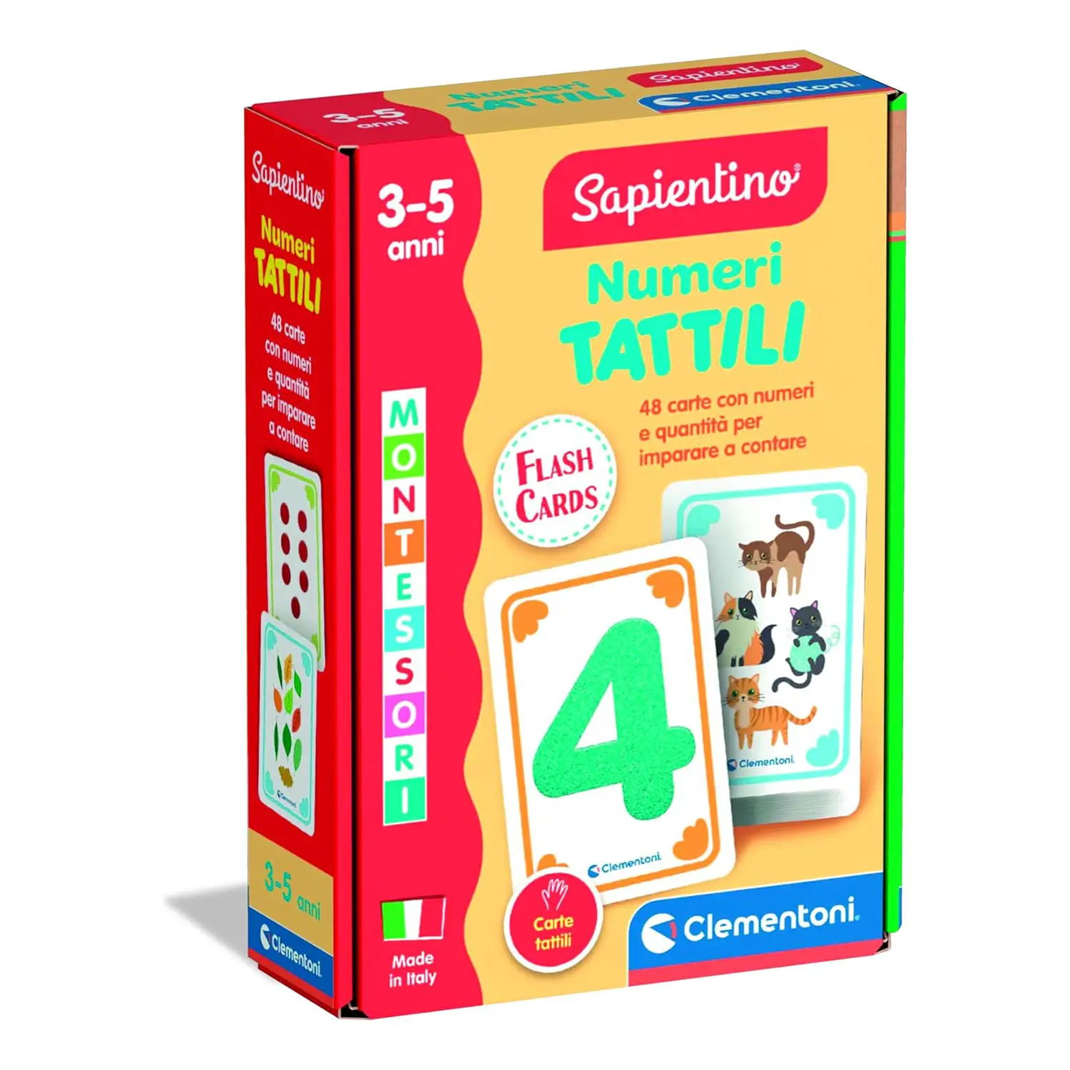 Sapientino Montessori Flashcards - Numeri Tattili - sapientino