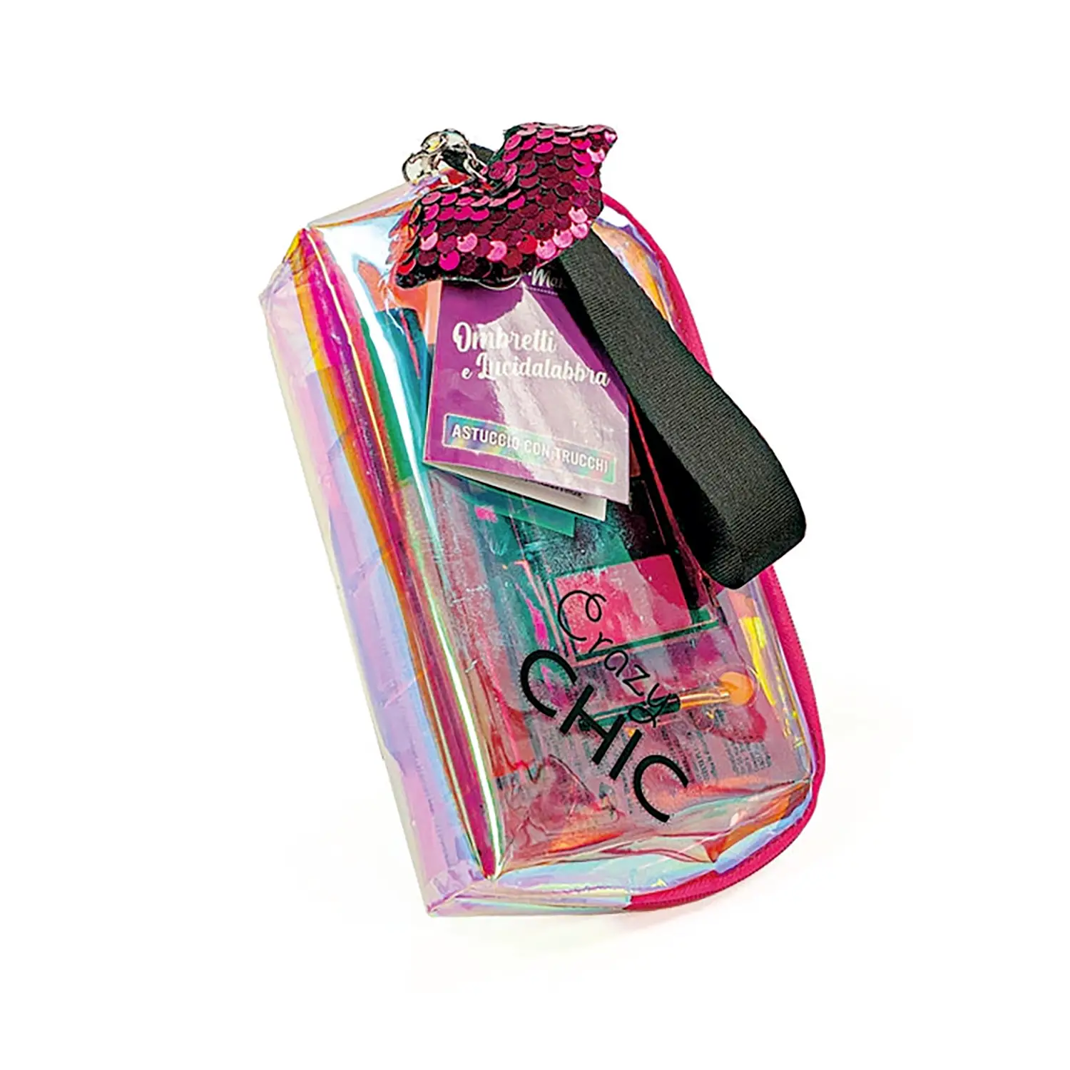 Crazy Chic Pochette Con Trucchi E Charm Bacio - bellezza e accessori