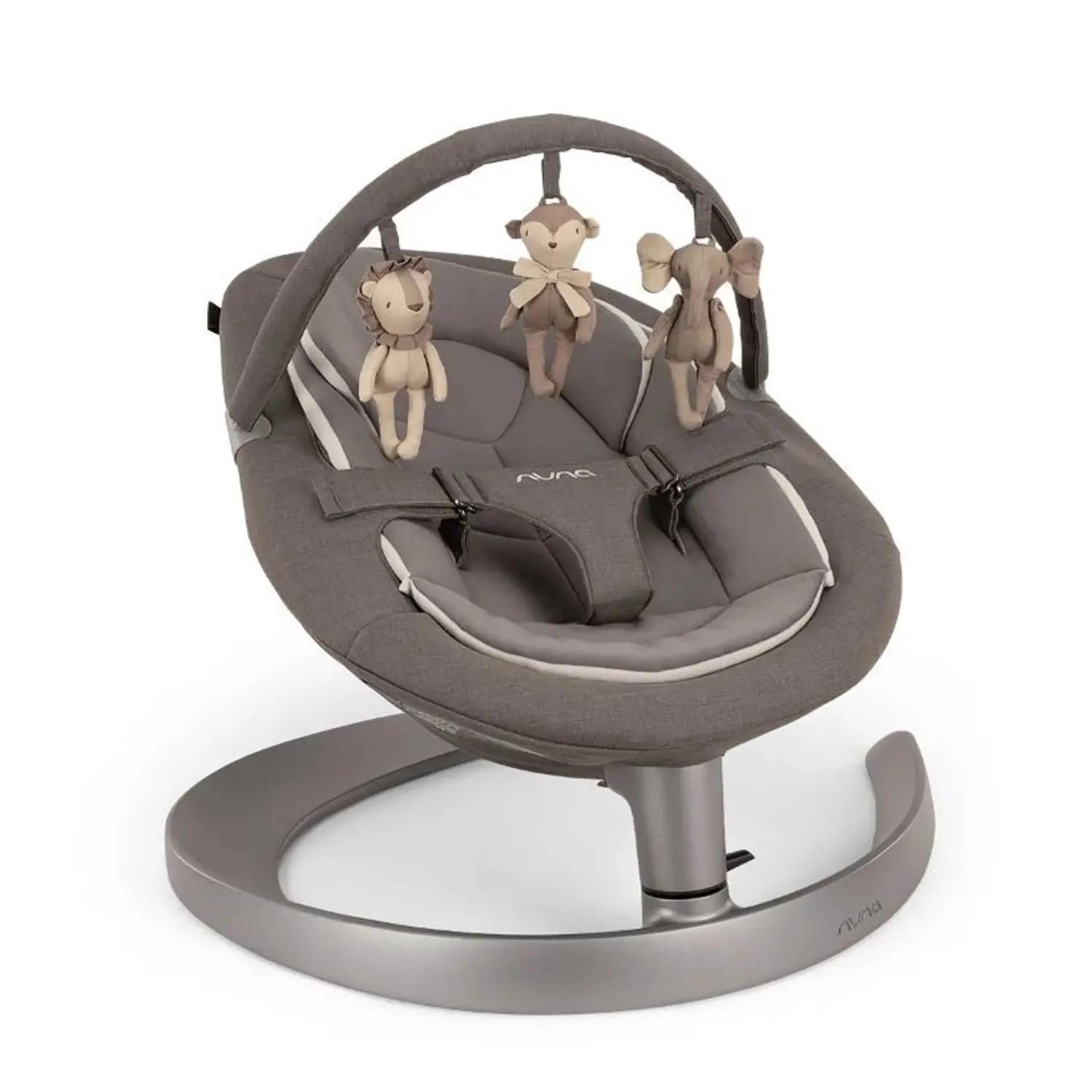Nuna sdraietta reclinabile Leaf Grow con arco giochi Granite - sdraiette