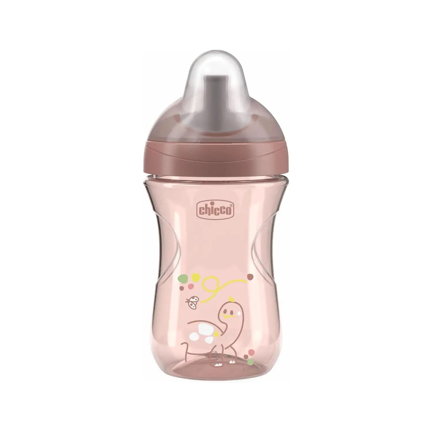 Chicco Advanced Cup 266 ml - Tazza con Cannuccia Rosa - piatti e posate