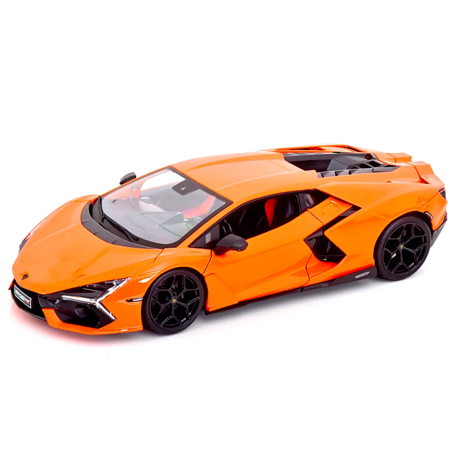 Lamborghini Revuelto, Modello Auto in Scala 1:18, Cofano, Tronco e Sportelli Mobili, Arancione - modellini