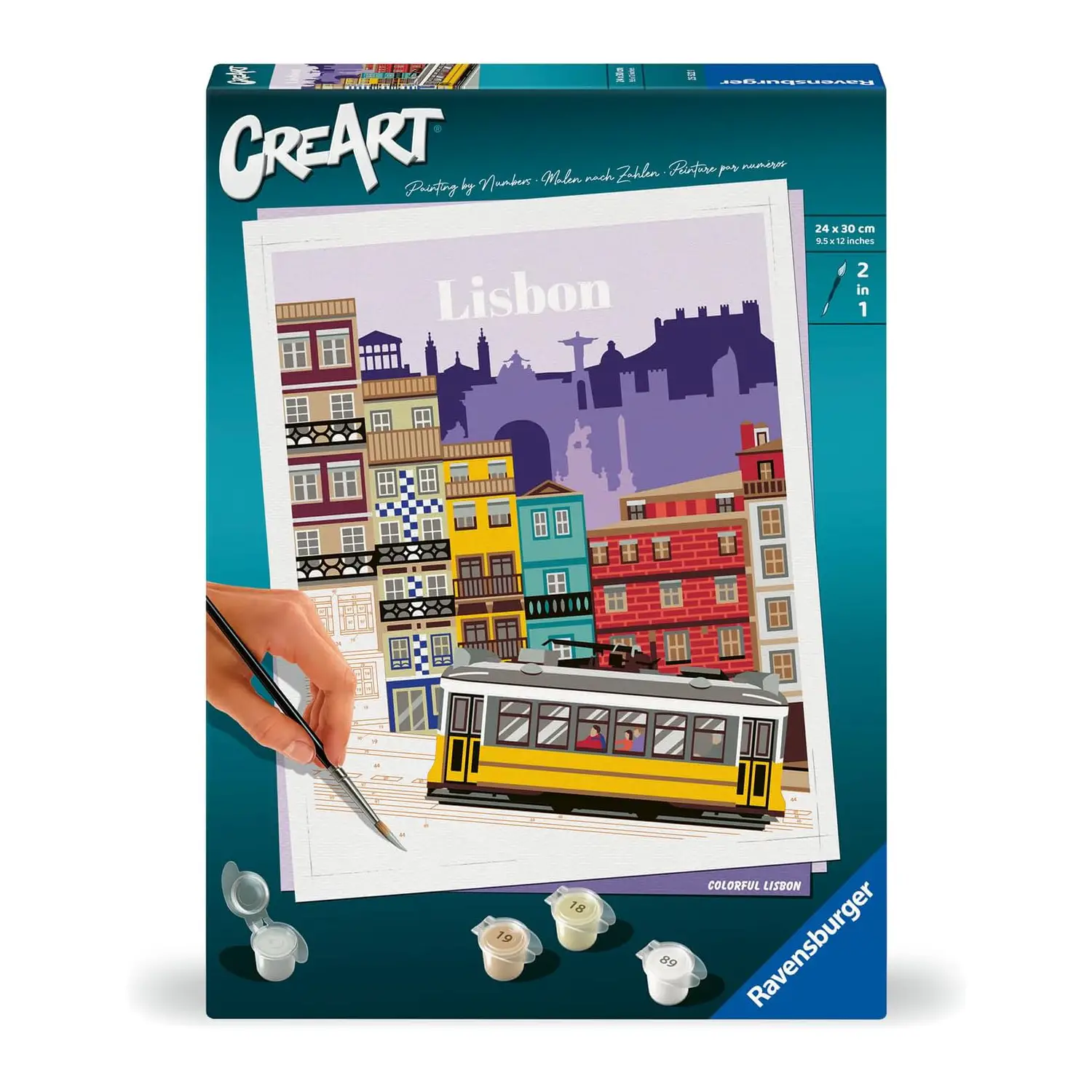 Ravensburger CreArt – Lisbona | Dipingi con i Numeri - creatività