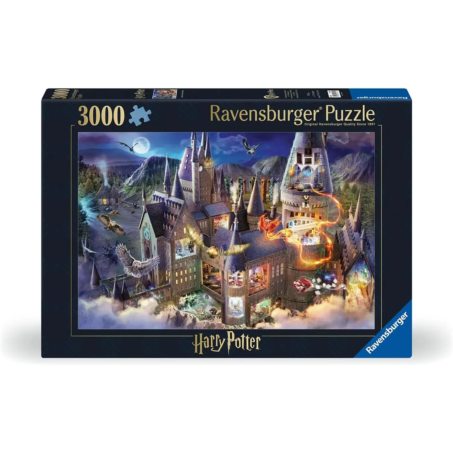 Ravensburger – Puzzle 3000 Pezzi: Harry Potter, Hogwarts - puzzle adulti