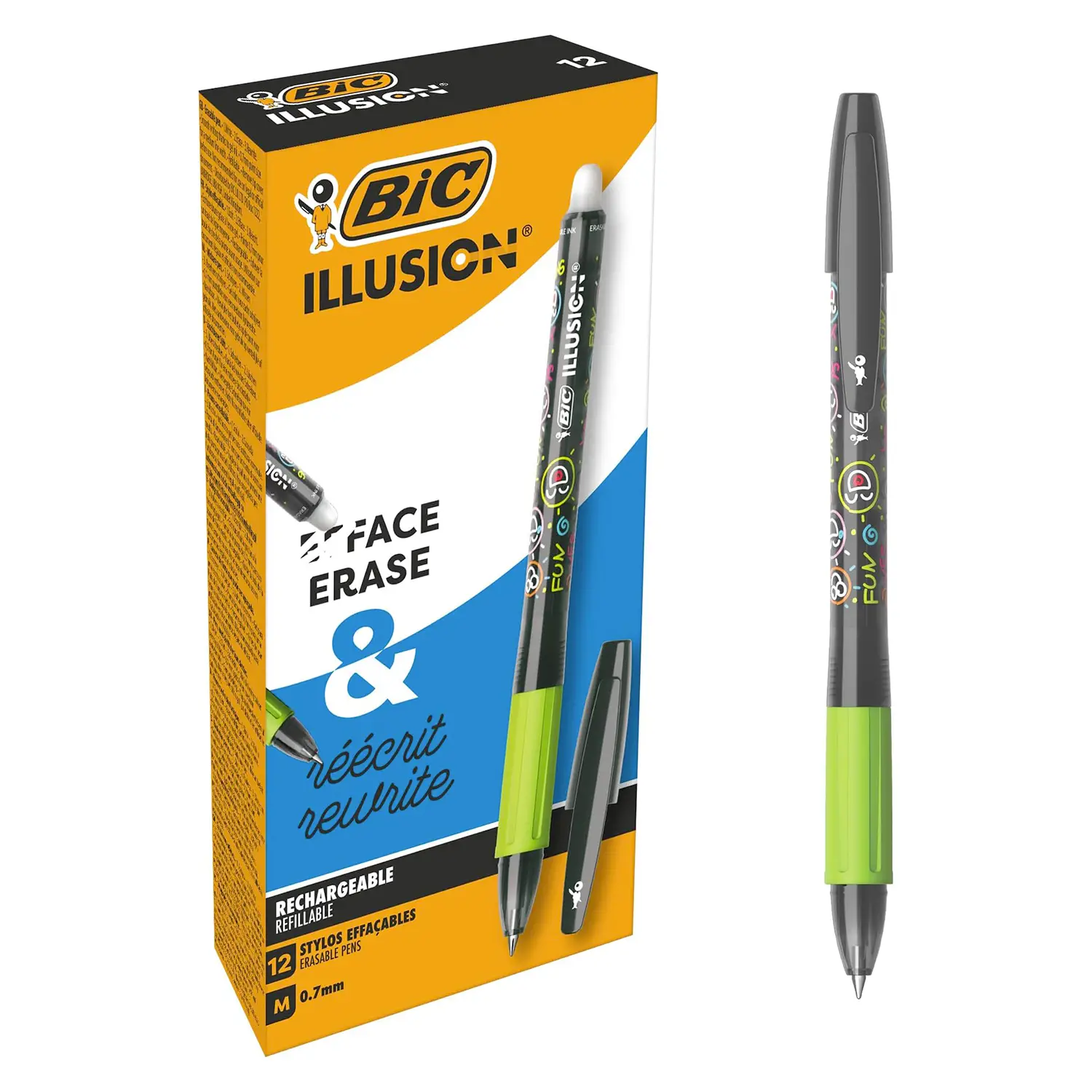 Penna Bic Gel-Ocity Illusion Nera - penne pennarelli ufficio
