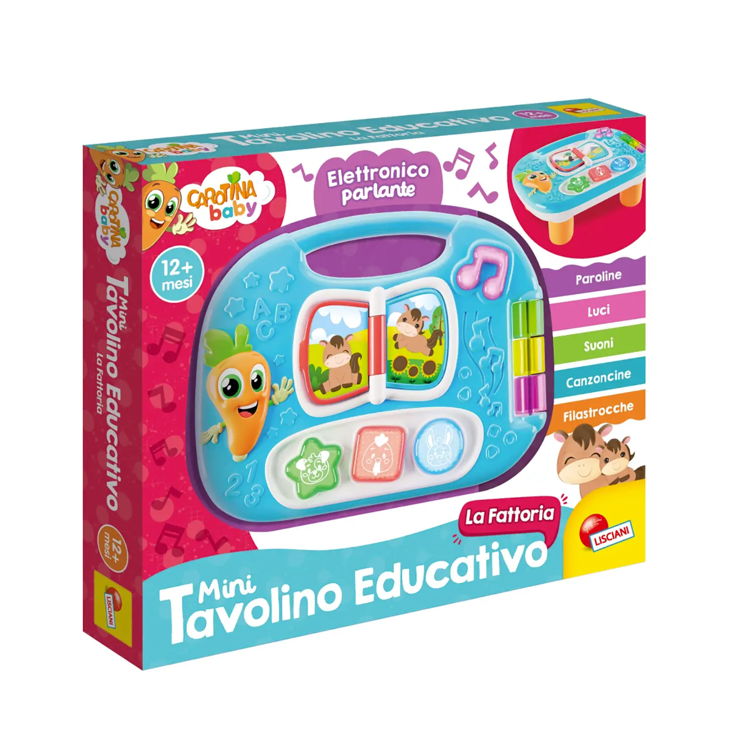 Carotina Il Mio Primo Tavolino Elettronico - Fattoria - Primi giochi