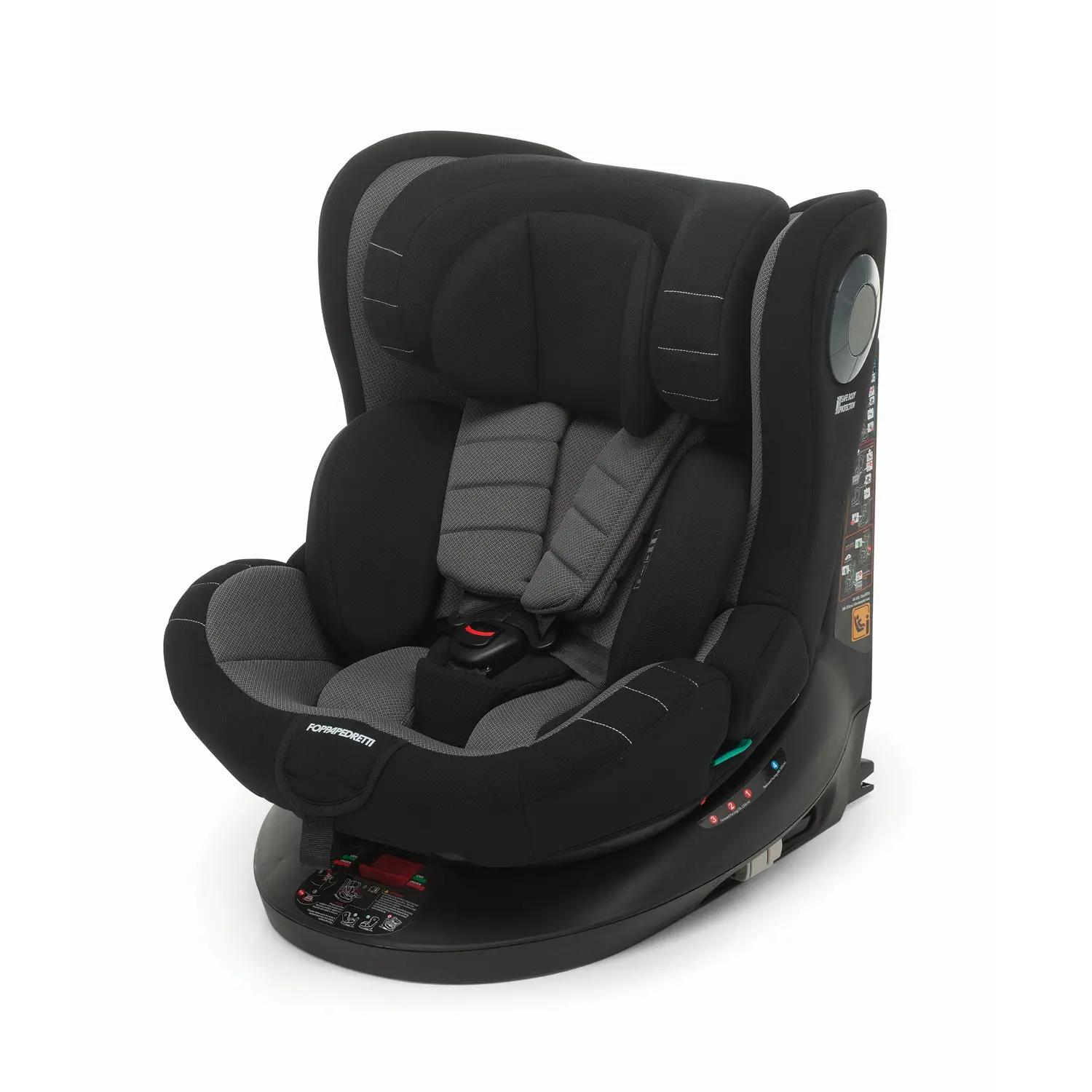 Seggiolino Auto Fp 360 Quick I-Size con Base Black 40-150 cm Foppapedretti - bambini 40-150 cm (0-12 anni)