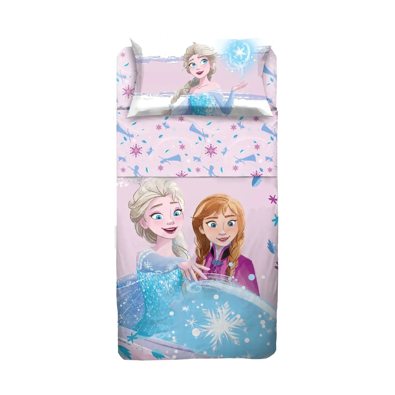 Completo Con Lenzuolo Copriletto 1 Piazza Frozen - biancheria casa