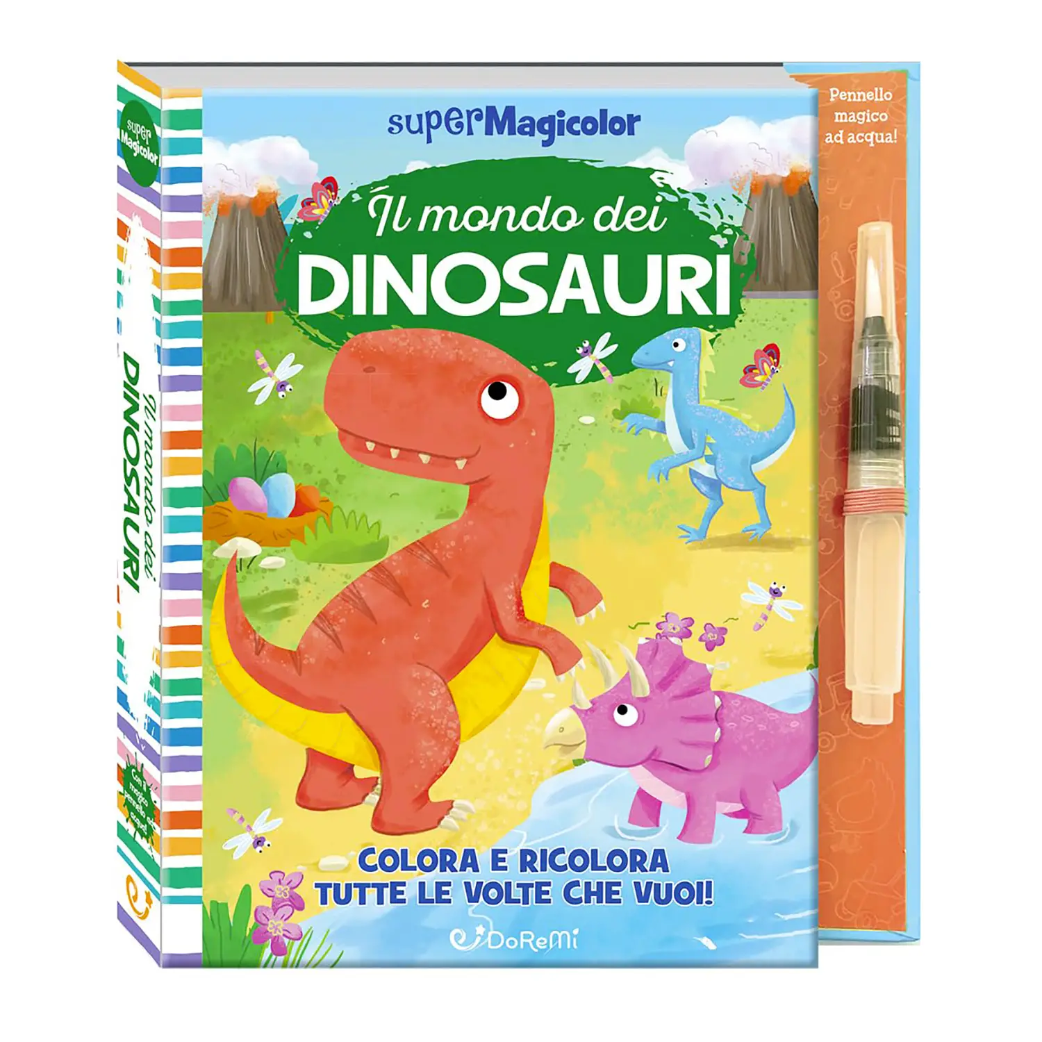 Libro Da Colorare Con Il Magico Pennello Ad Acqua: Il Mondo Dei Dinosauri - Prima biblioteca