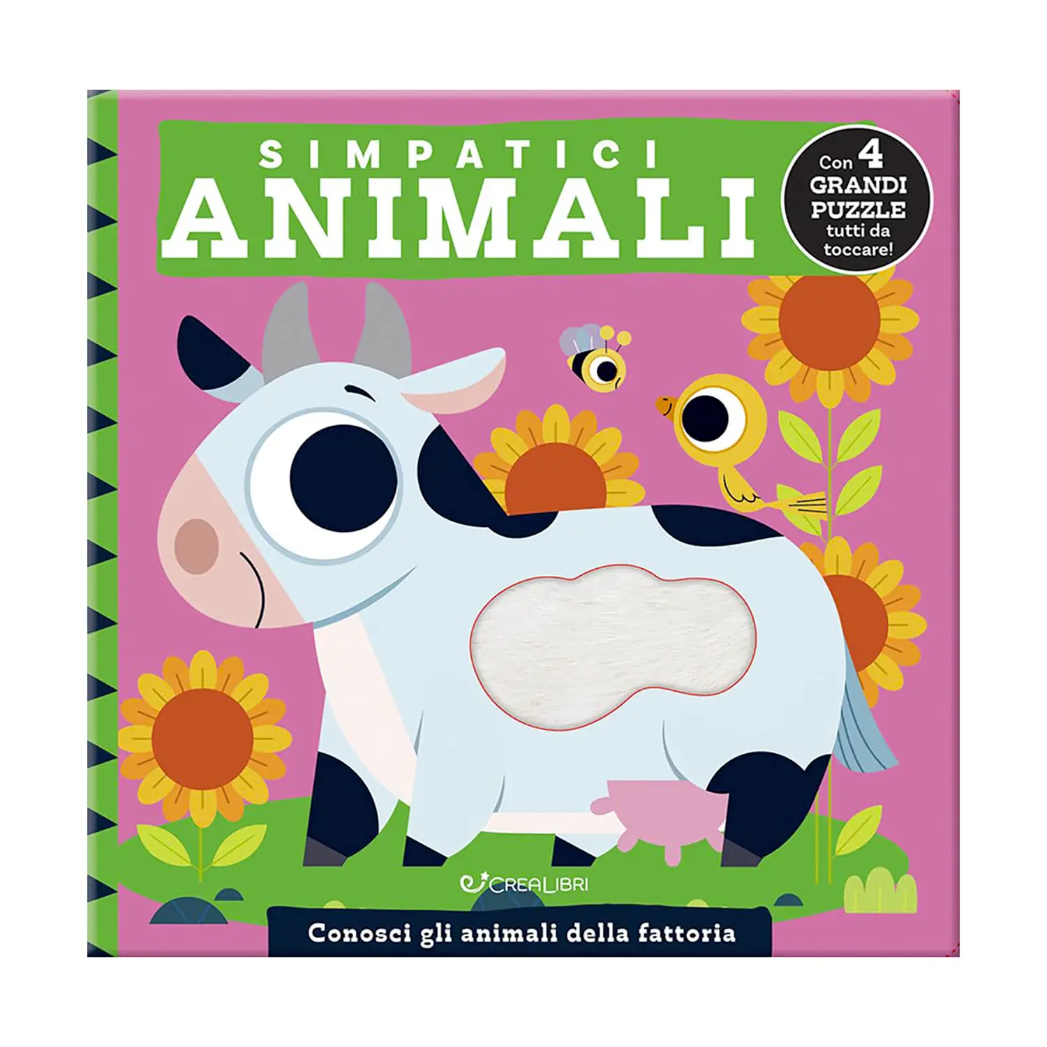 Libro Puzzle Da Accarezzare: Simpatici Animali - Prima biblioteca