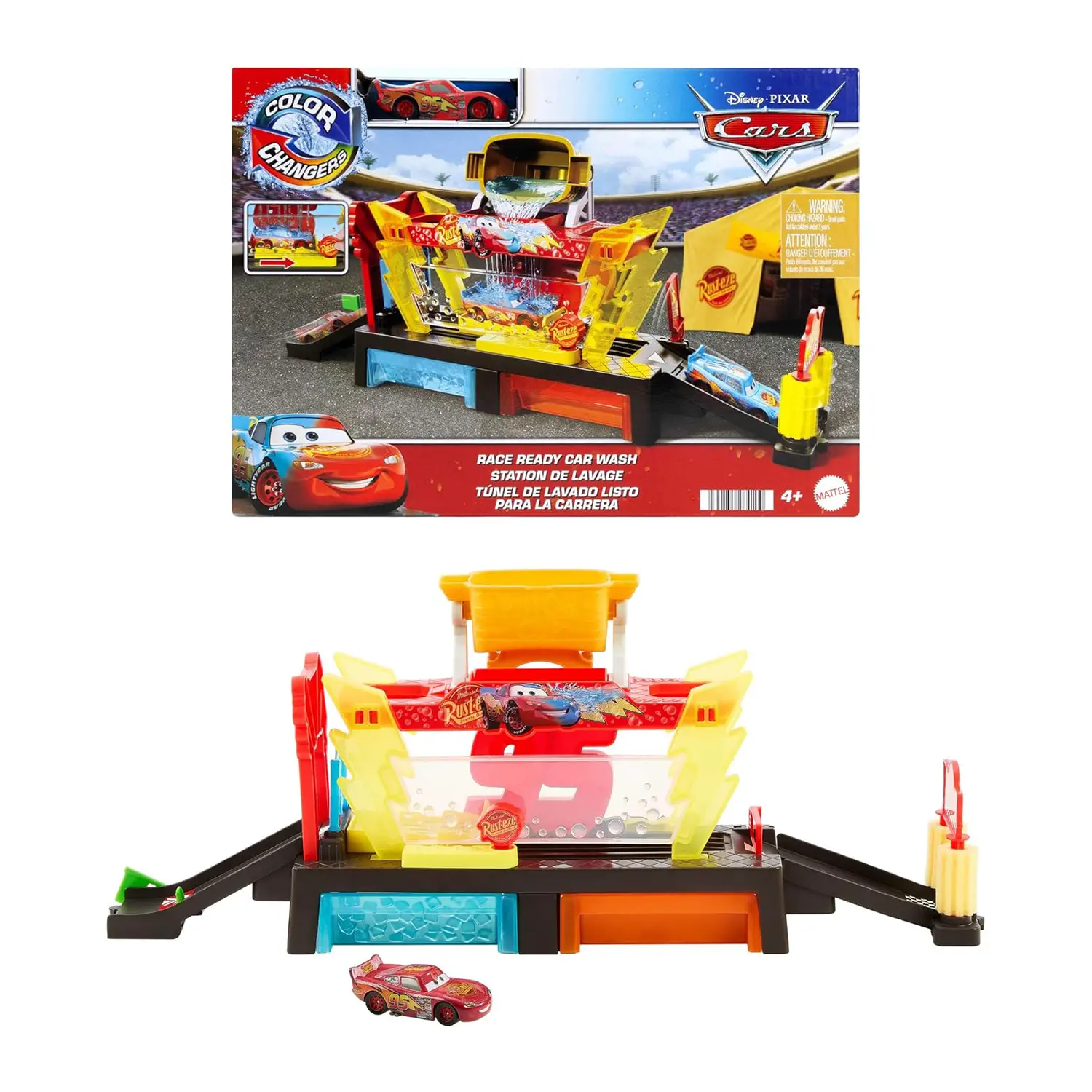 Disney Pixar Cars - Autolavaggio Corsa Cambia Colore - play set