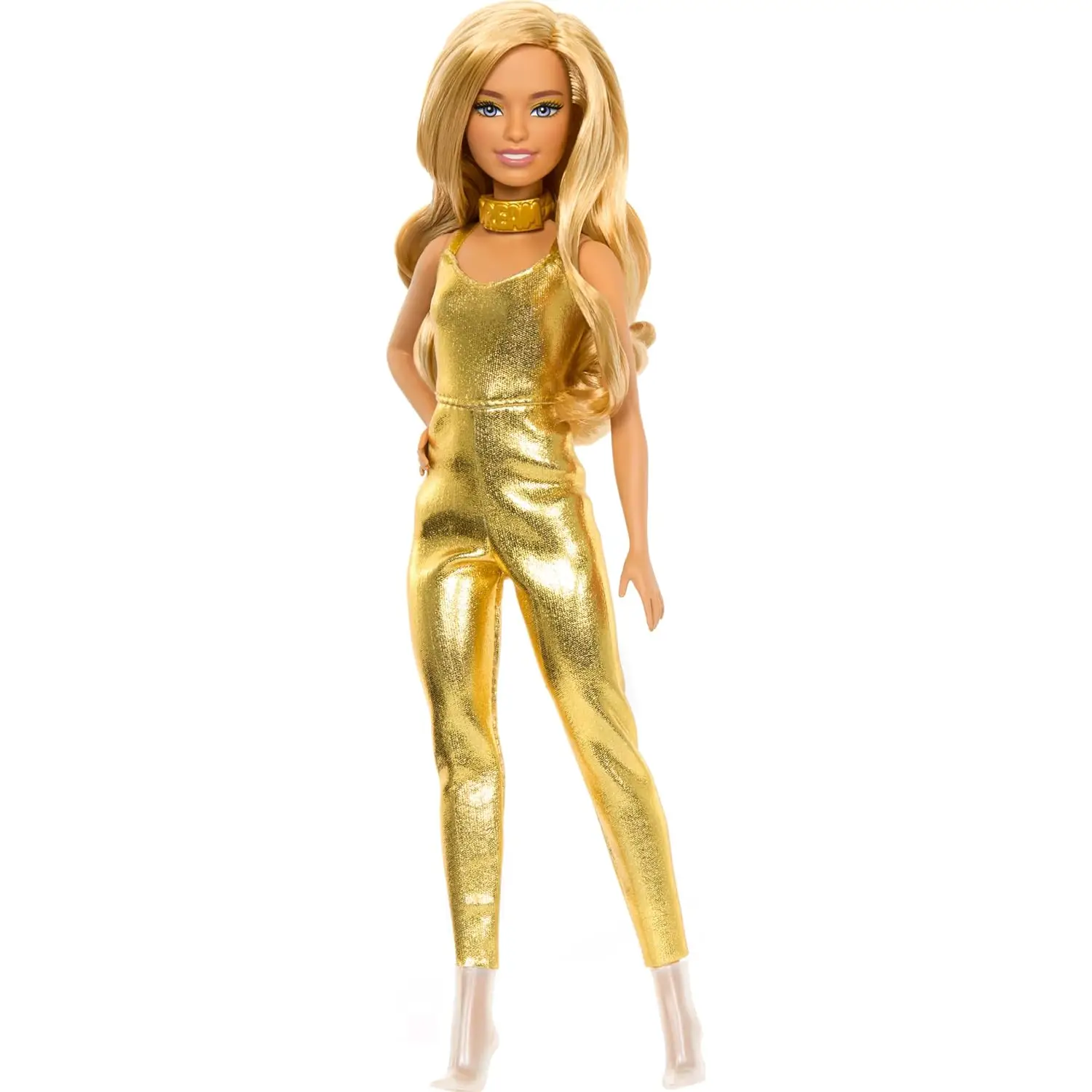 Barbie - Bambola Fashionistas n. 222 Tuta Dorata HRH19 - collezionabili bambina