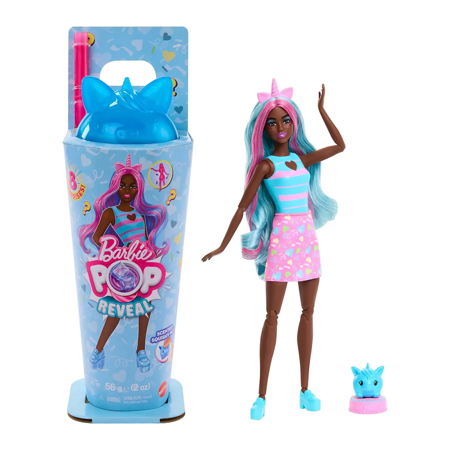 Barbie - Pop Reveal Serie Frullati Blu - Unicorno JCN86 - collezionabili bambina